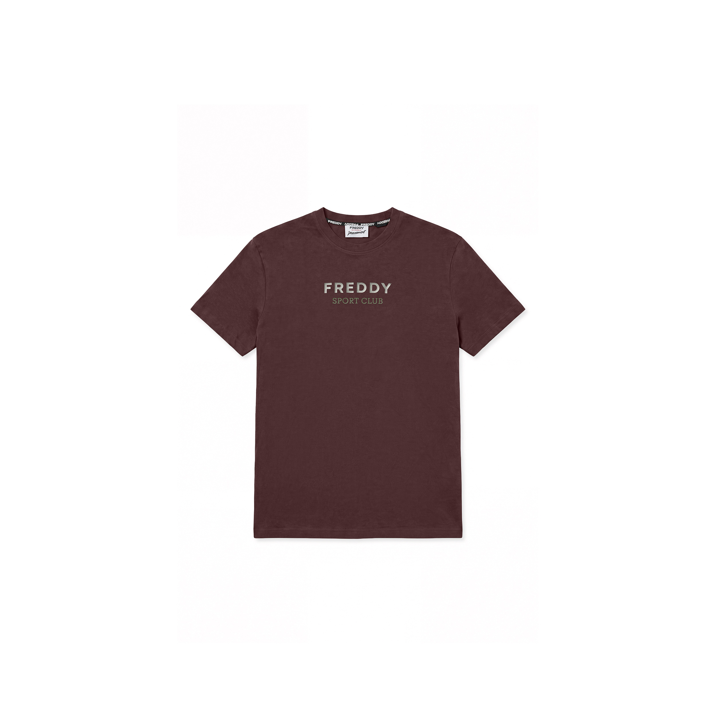 T-shirt da Uomo Regular Fit con Grafica Centrale Gommata