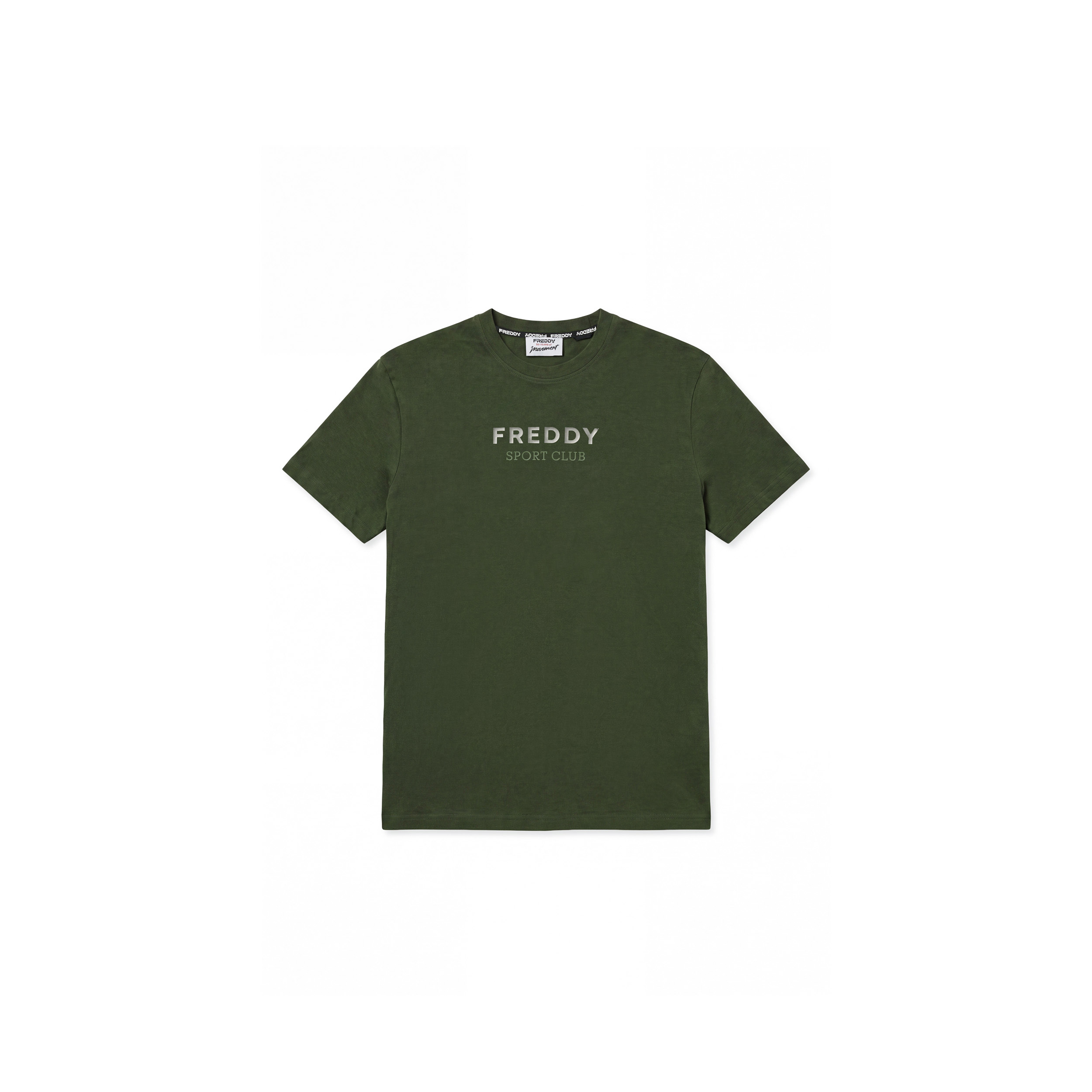 T-shirt da Uomo Regular Fit con Grafica Centrale Gommata
