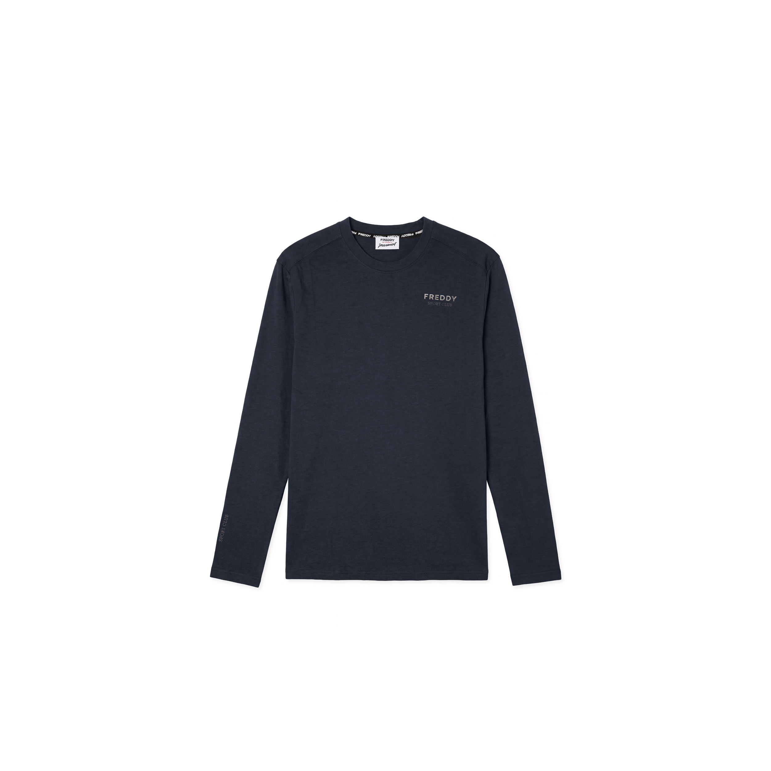 T-shirt a Manica Lunga da Uomo Regular in Cotone