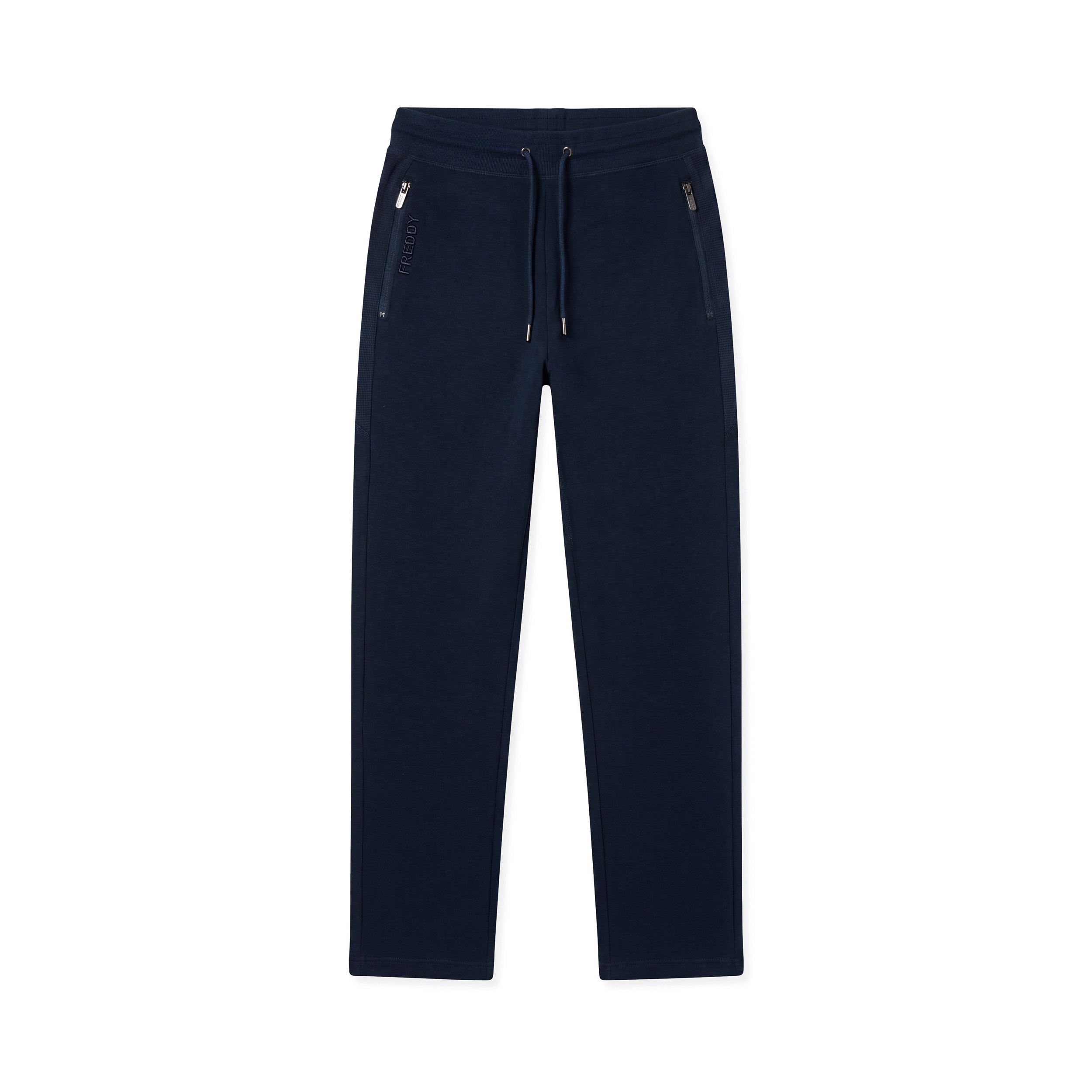 Pantaloni da Uomo con Inserti a Quadretti e Fondo Dritto