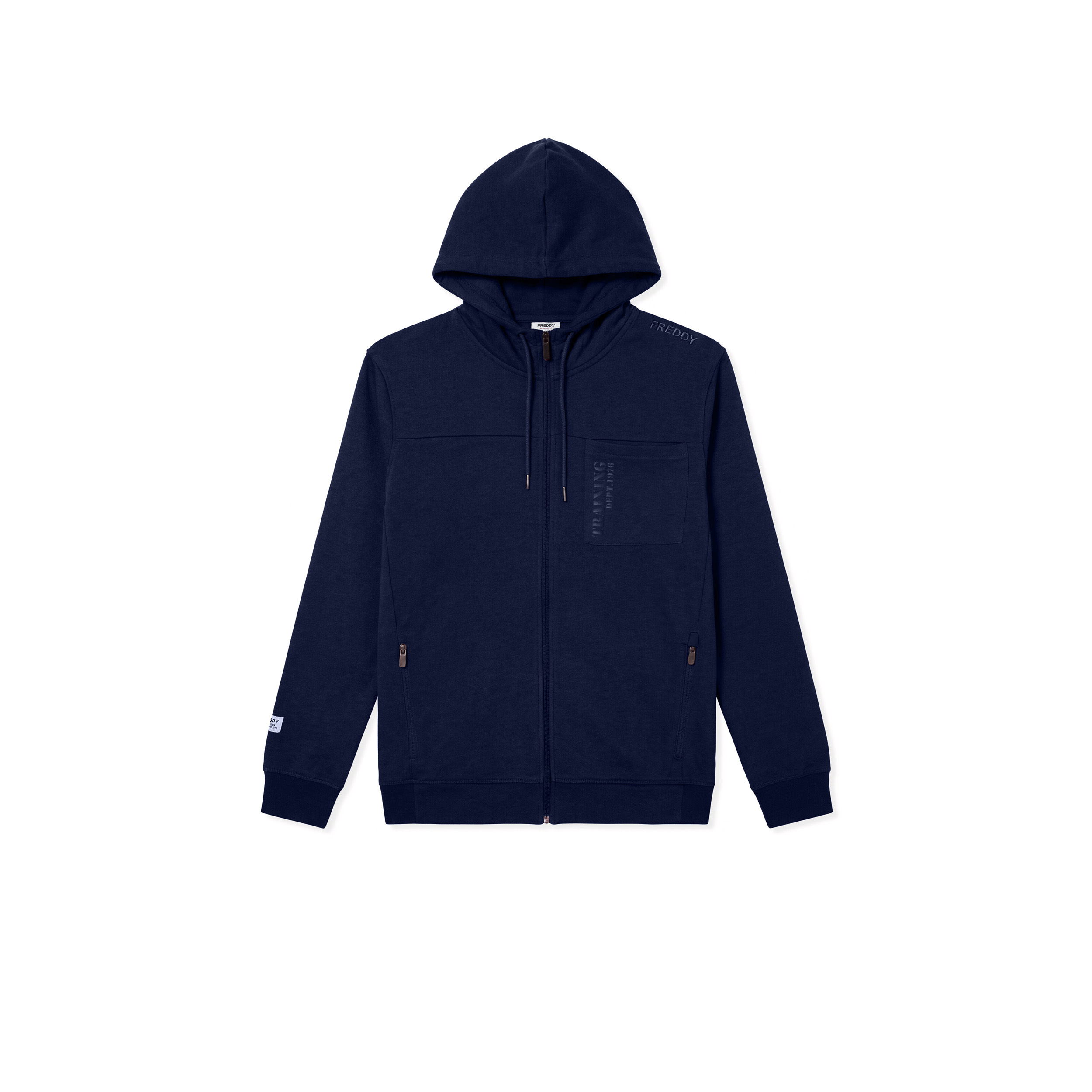 Felpa Sportiva da Uomo Regular Fit con Zip e Cappuccio