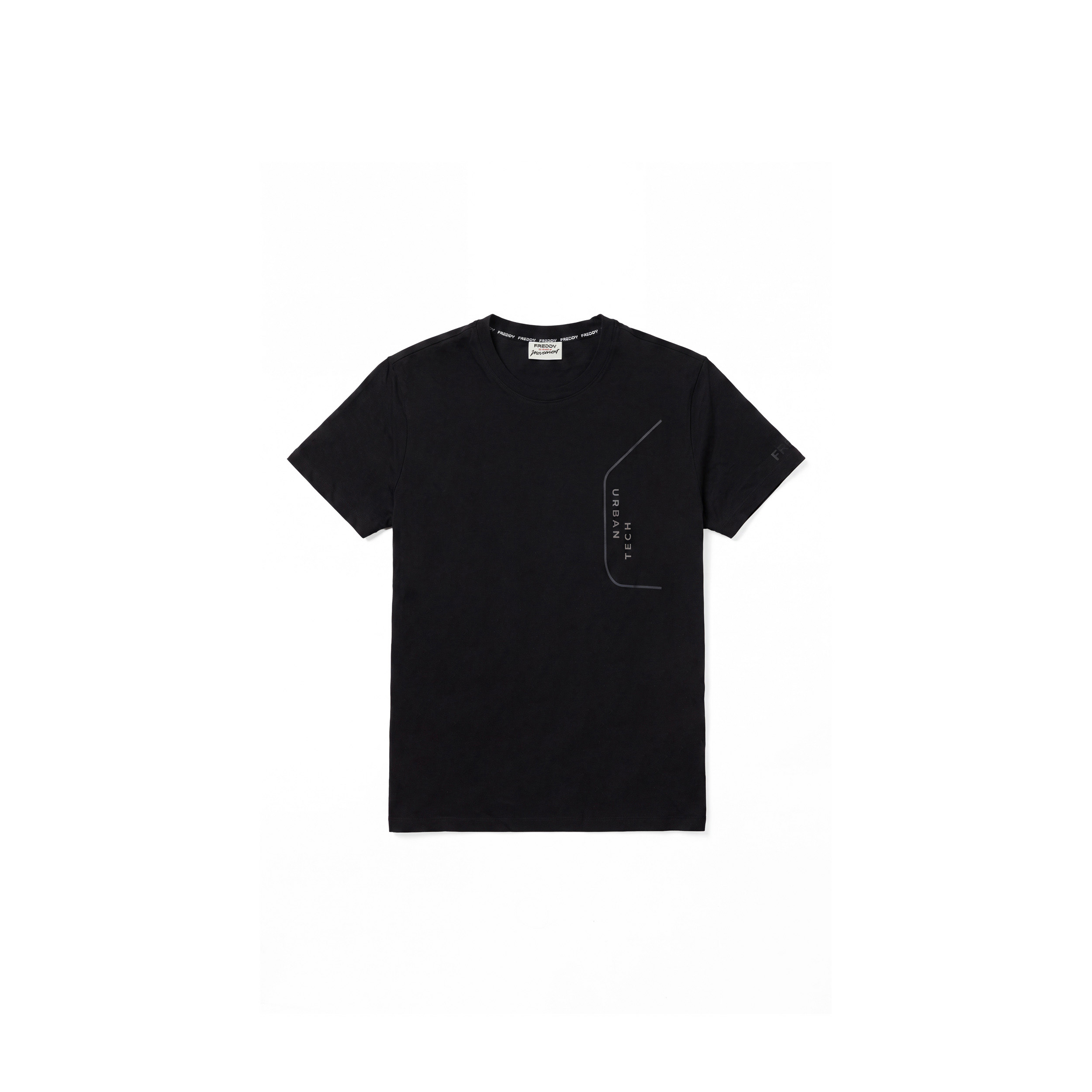 T-Shirt Regular in Cotone da Uomo con Grafiche Gommate