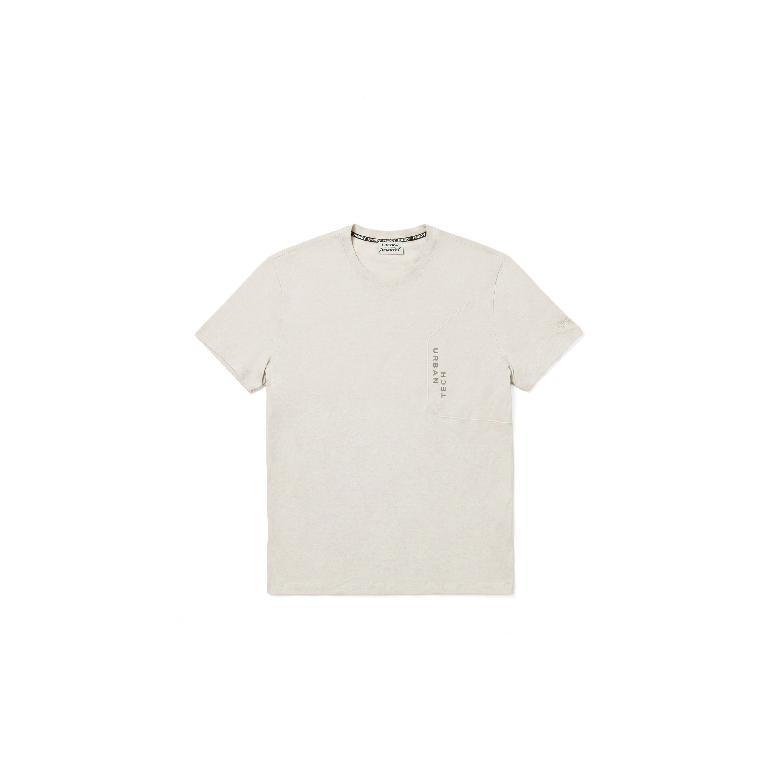 T-Shirt Regular in Cotone da Uomo con Grafiche Gommate