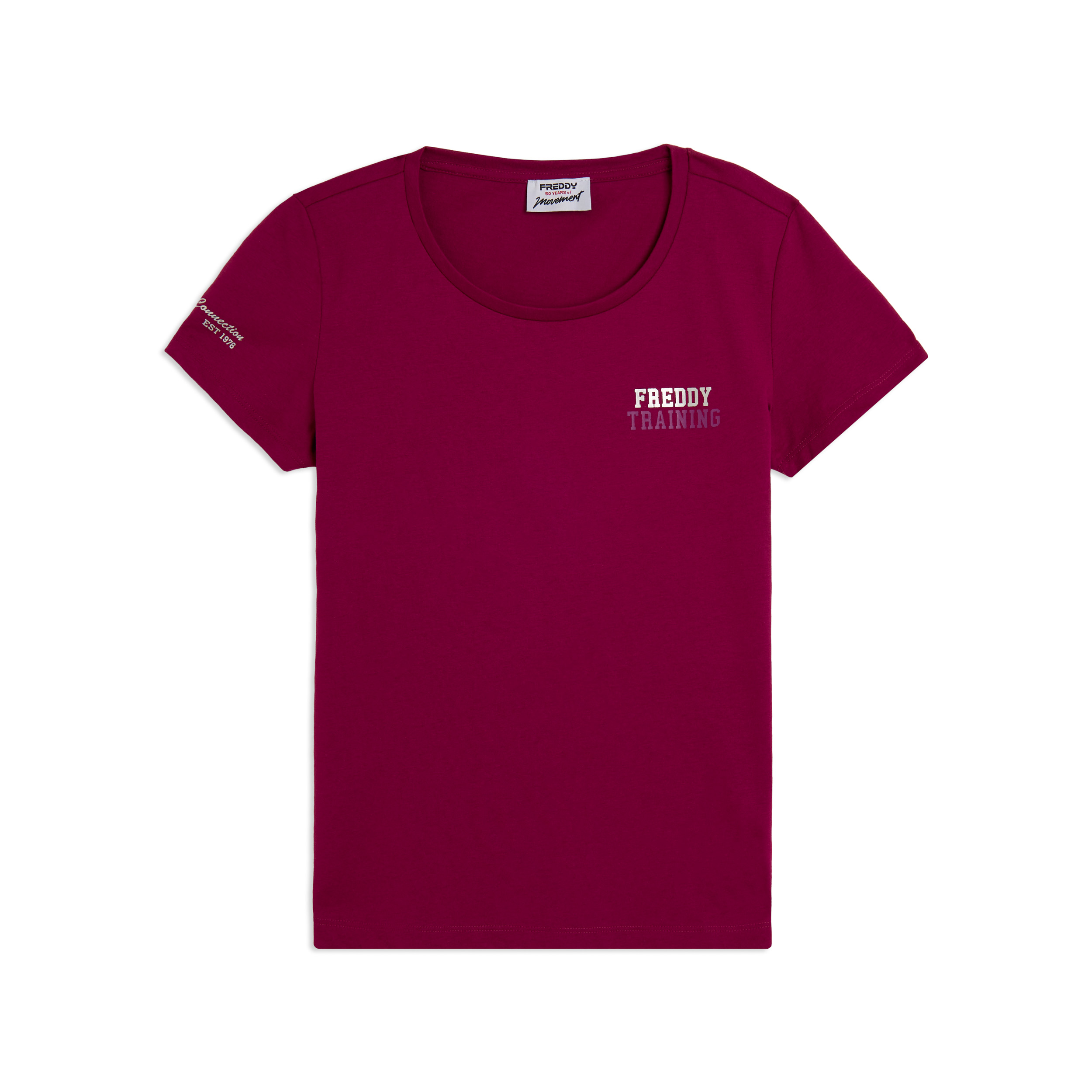 T-shirt Regular Freddy Training con Glitter sul Cuore