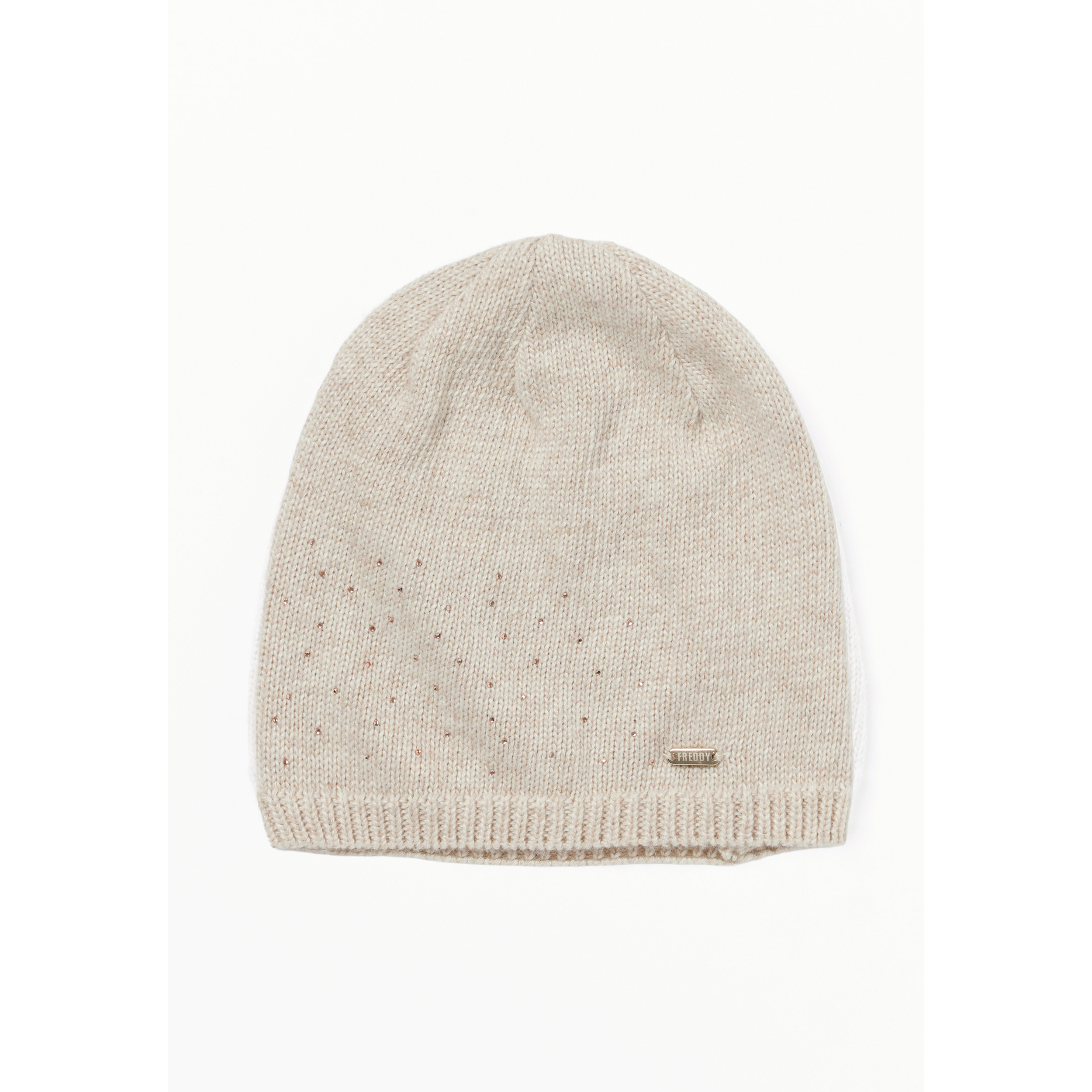 Berretto Beanie in Tricot con Strass da Donna