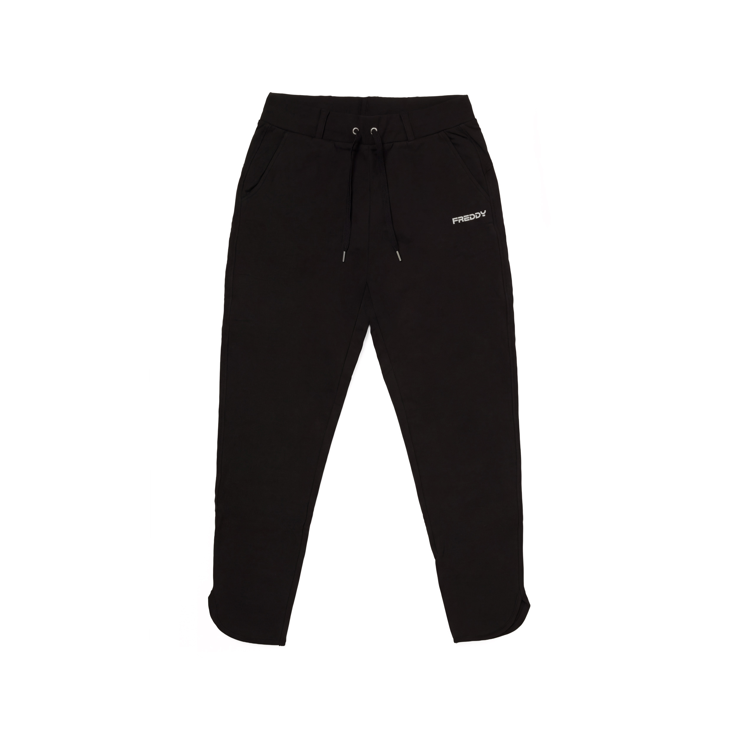Pantaloni sportivi slim con spacchetti al fondo