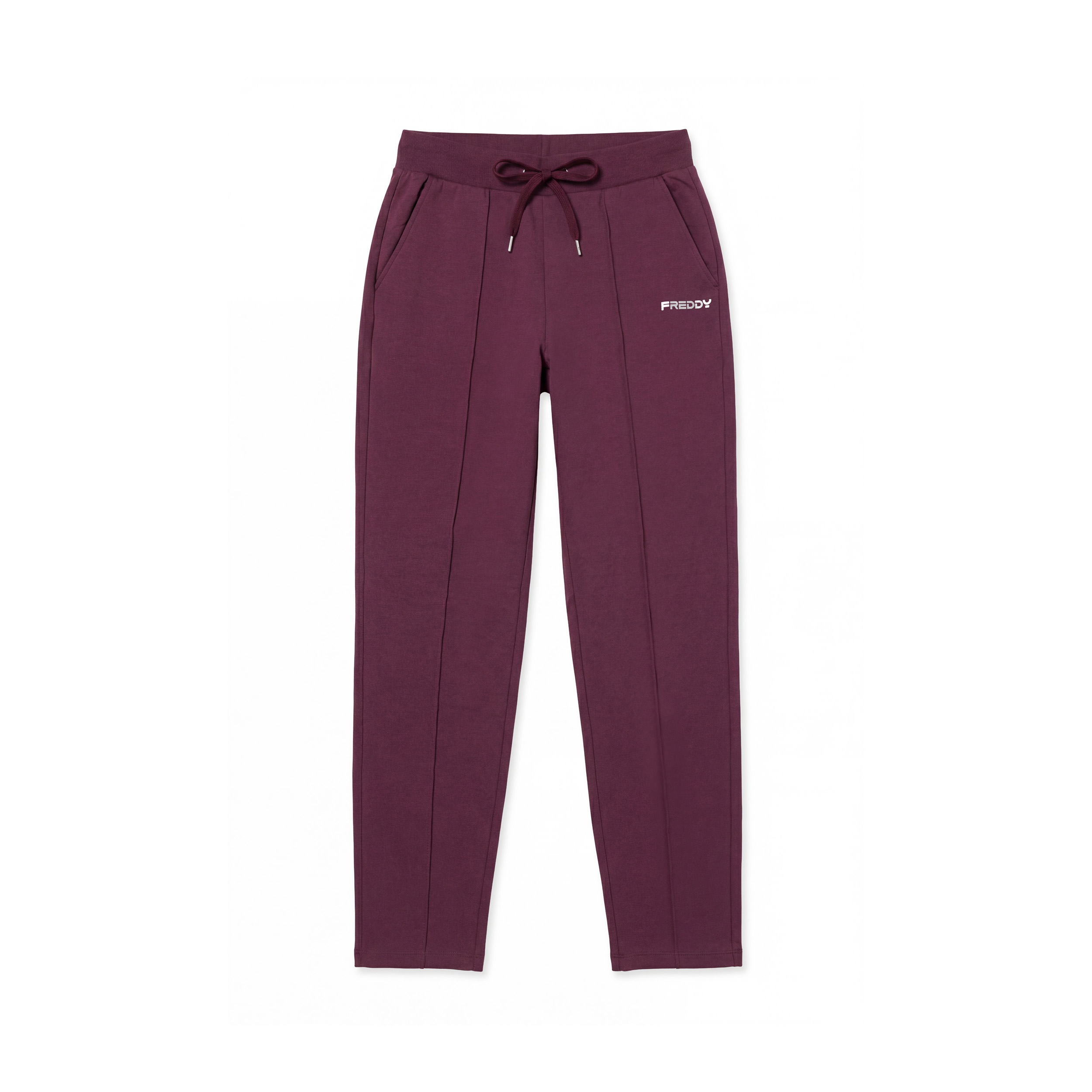 Pantaloni sportivi regular con cucitura centrale decorativa