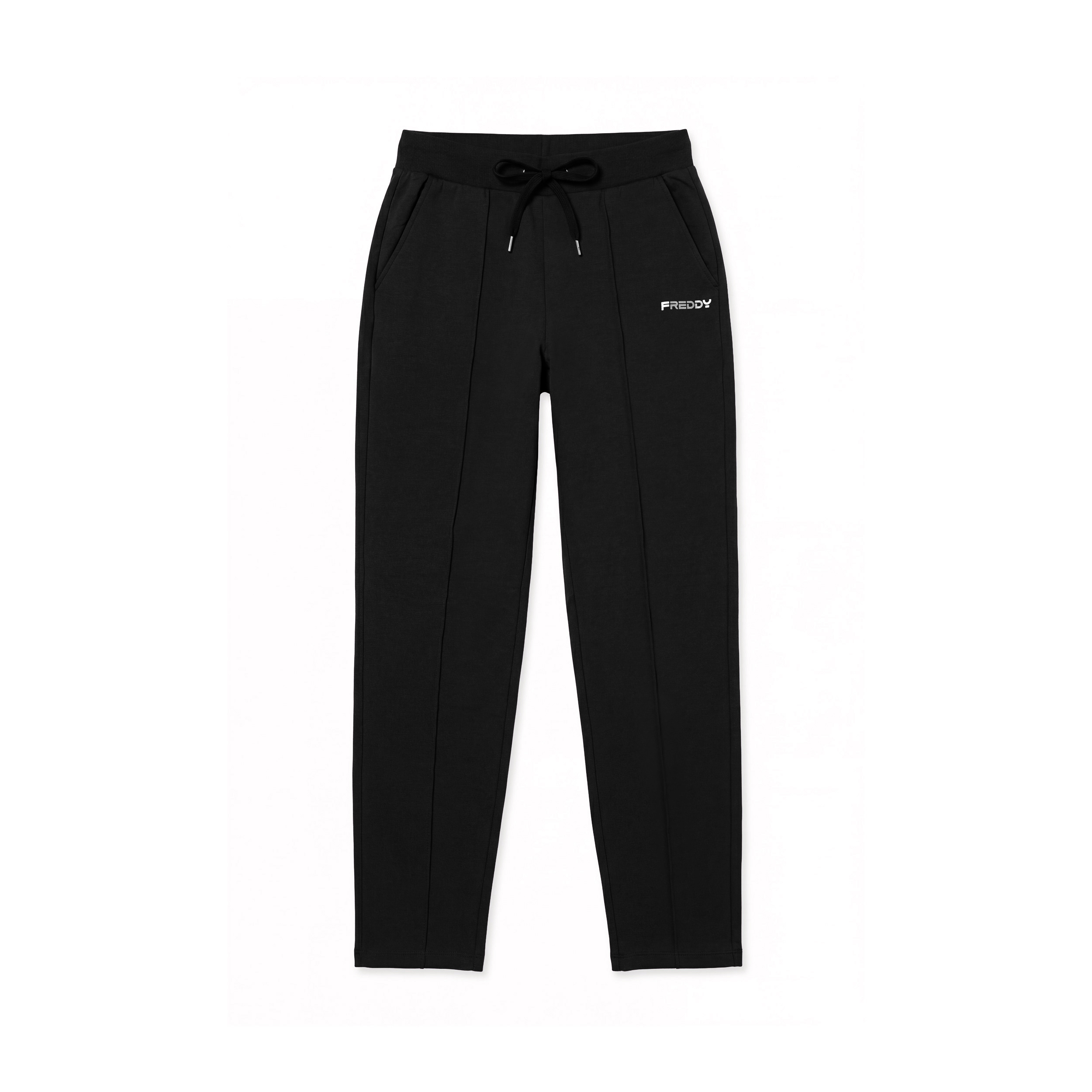 Pantaloni sportivi regular con cucitura centrale decorativa