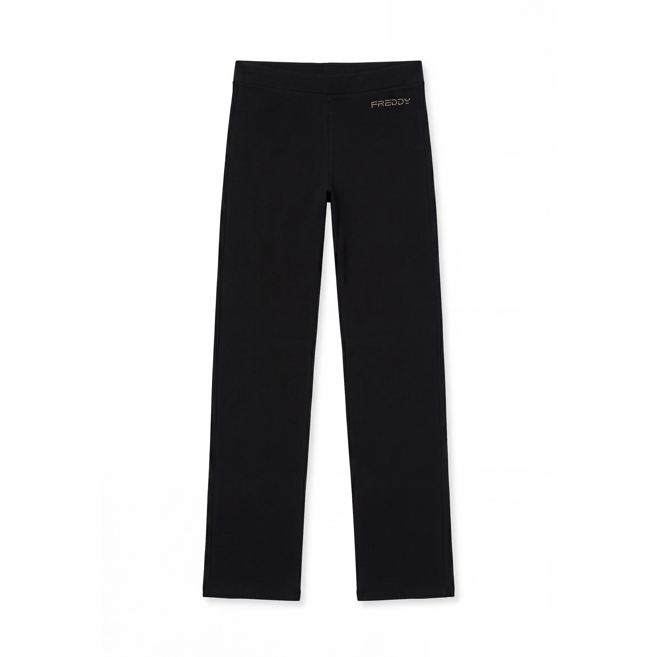 Pantaloni regular a gamba dritta con cuciture a cuore