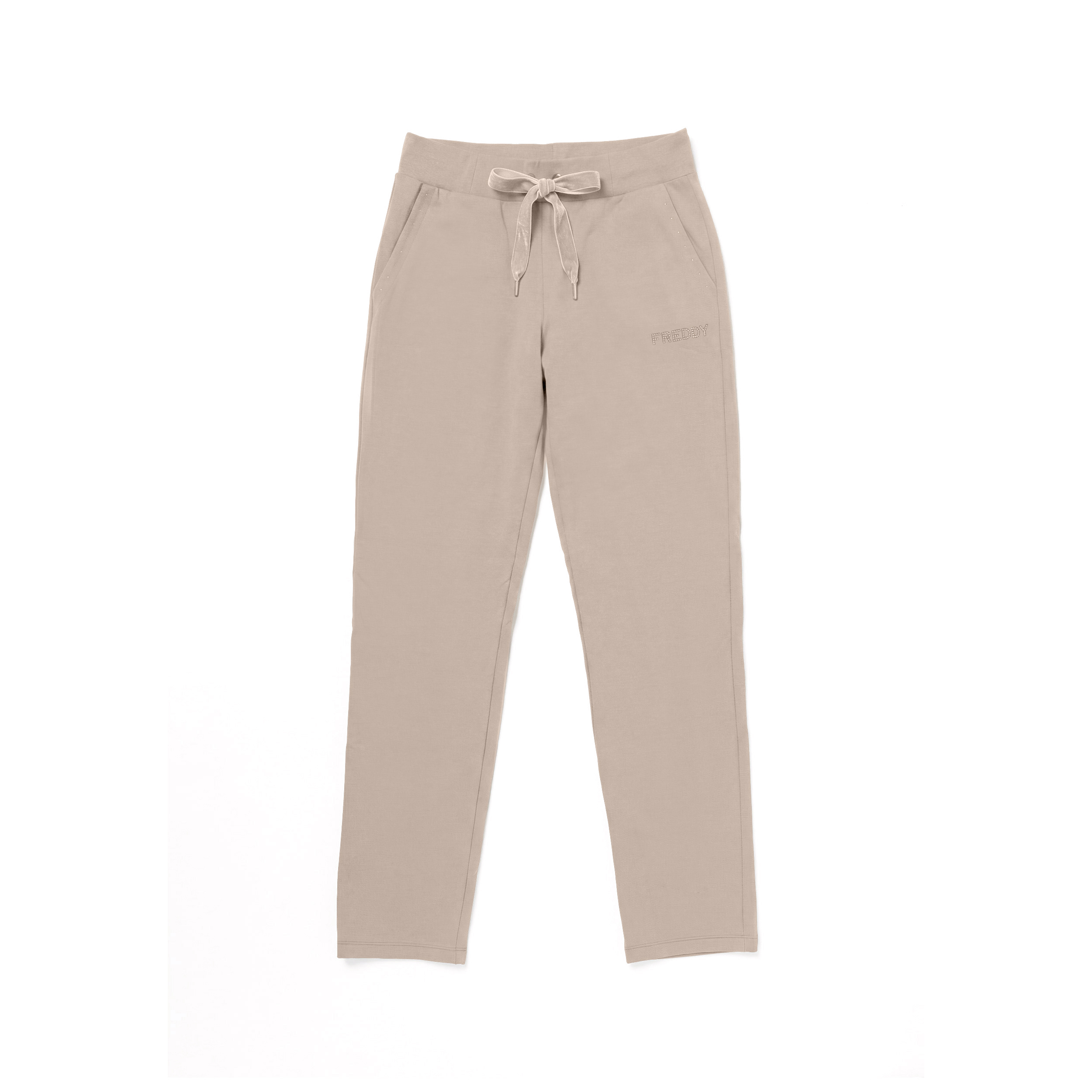 Pantaloni Sportivi da Donna, Borchie su Tasche e Logo