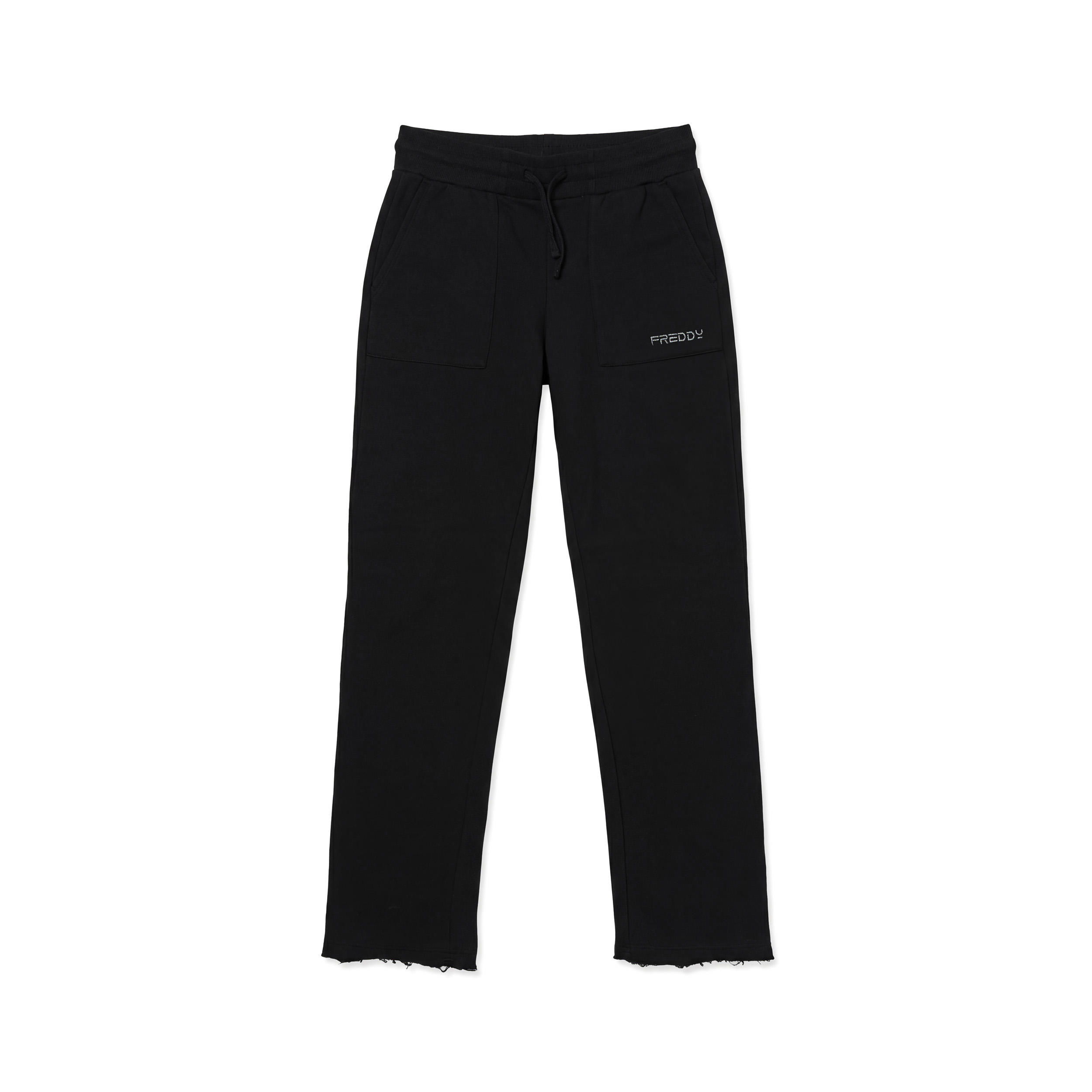 Pantaloni Regular Donna a Gamba Dritta Effetto Delavé