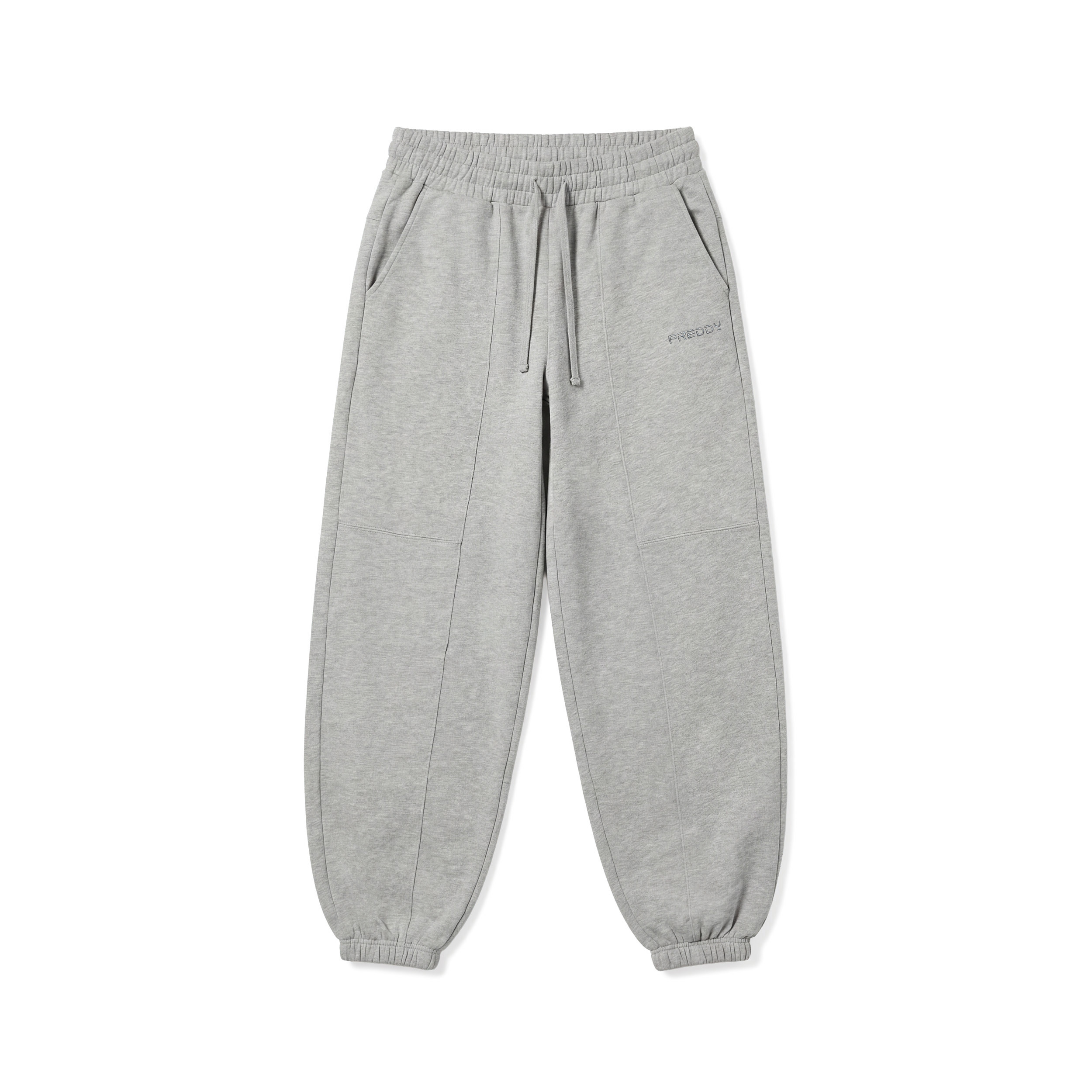 Pantaloni Donna Balloon Fit in Felpa Mélange Delavé