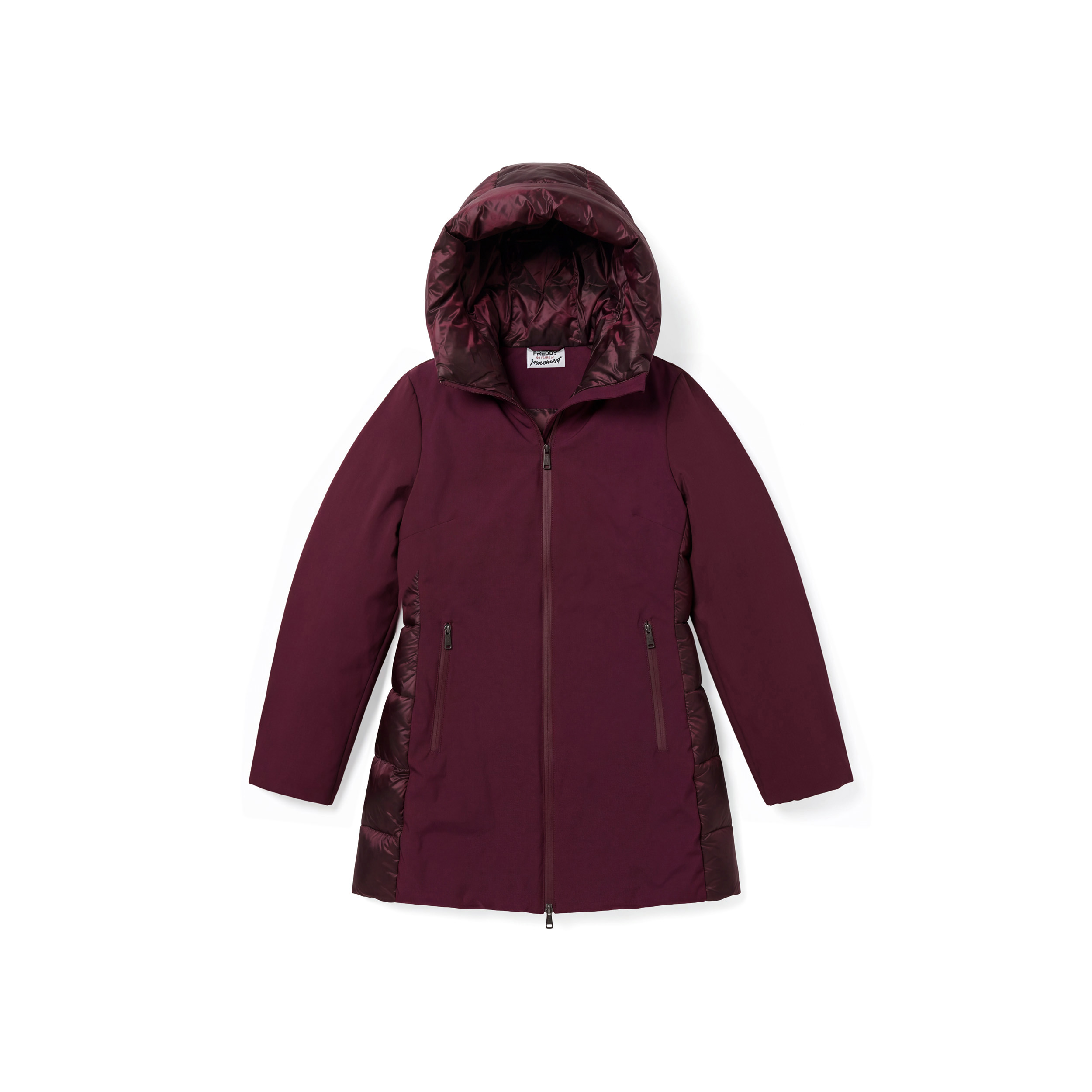 Giacca Invernale in Soft Shell e Nylon con Cappuccio
