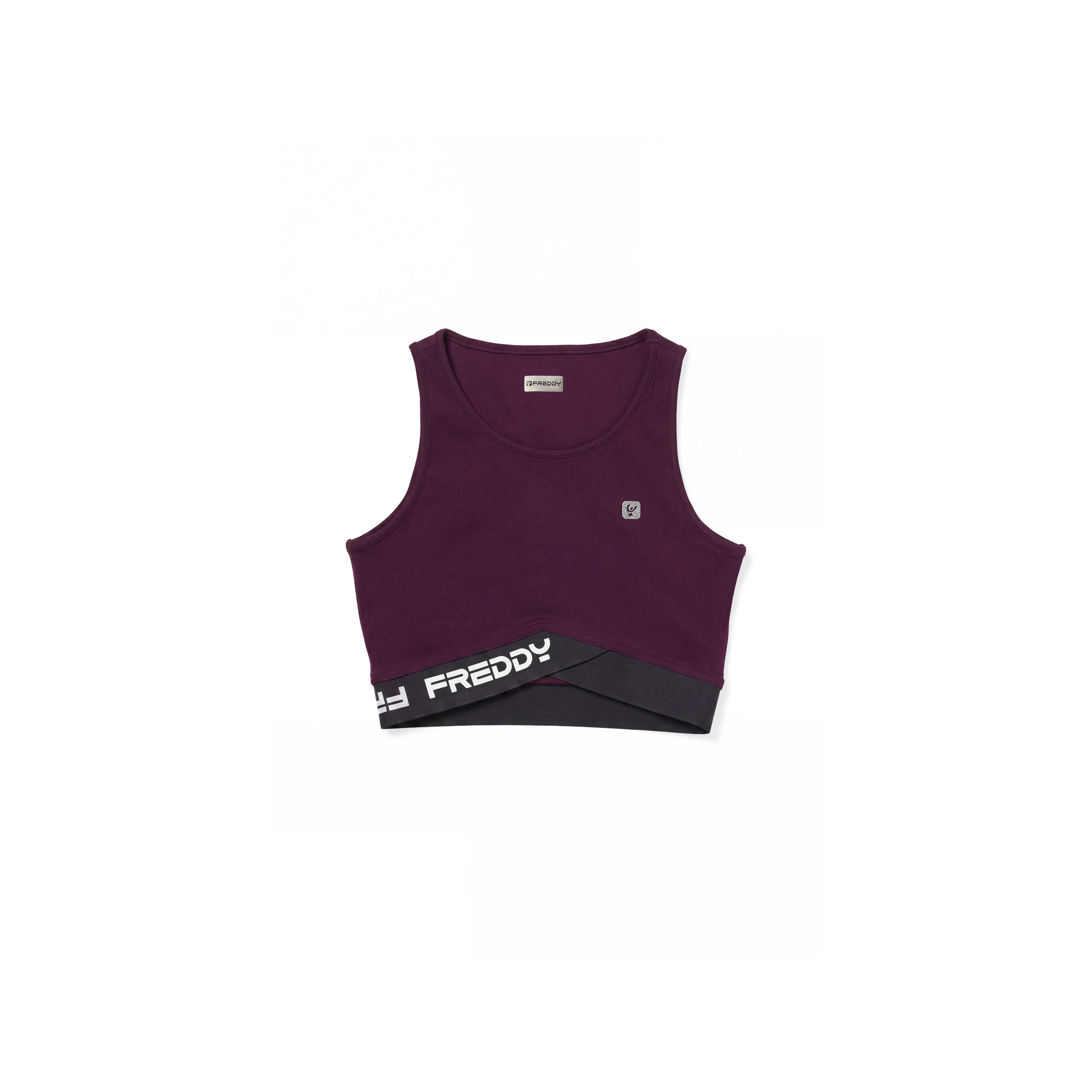 Sport Bra Mano Pesca con Fasce Elastiche Incrociate