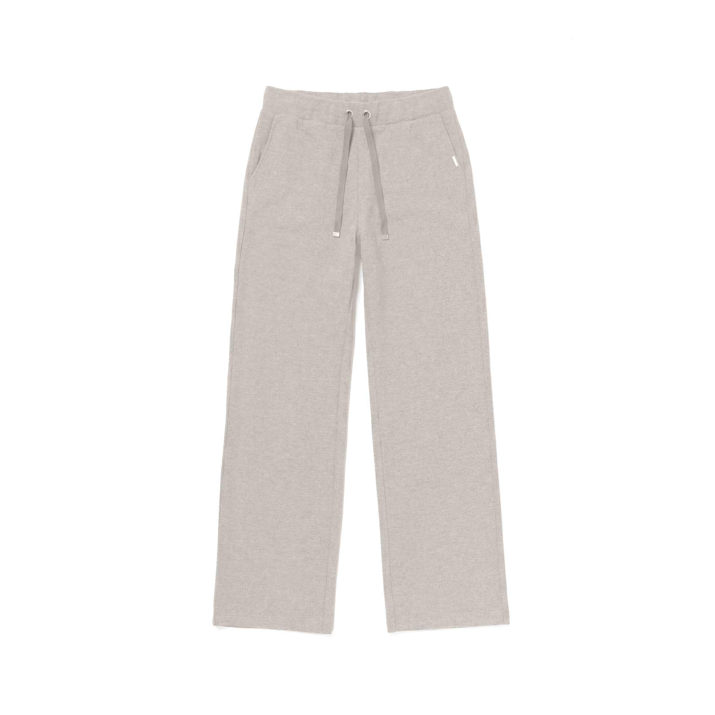 Pantaloni donna wide leg effetto tricot con coulisse