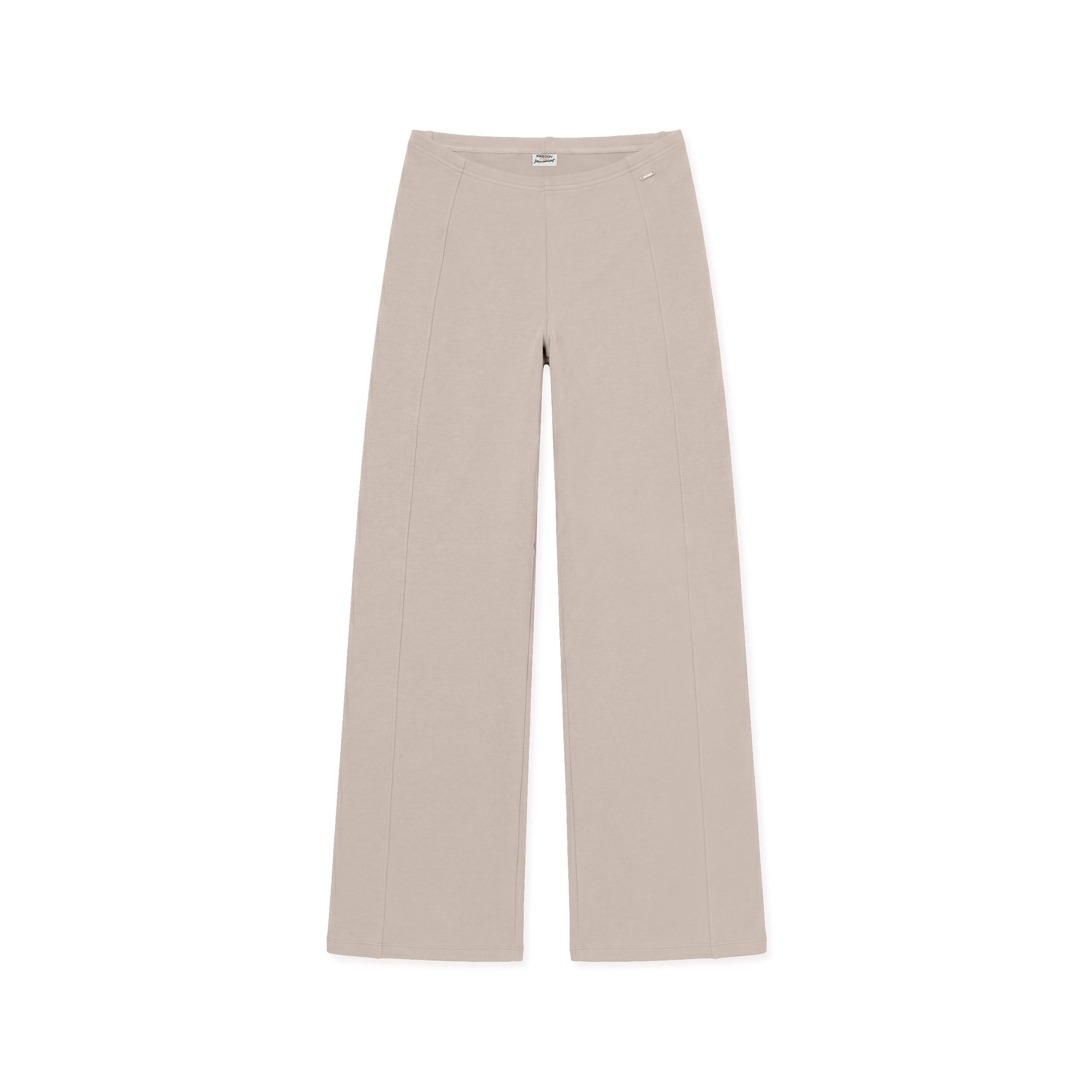 Pantaloni slim a gamba ampia in felpa modal