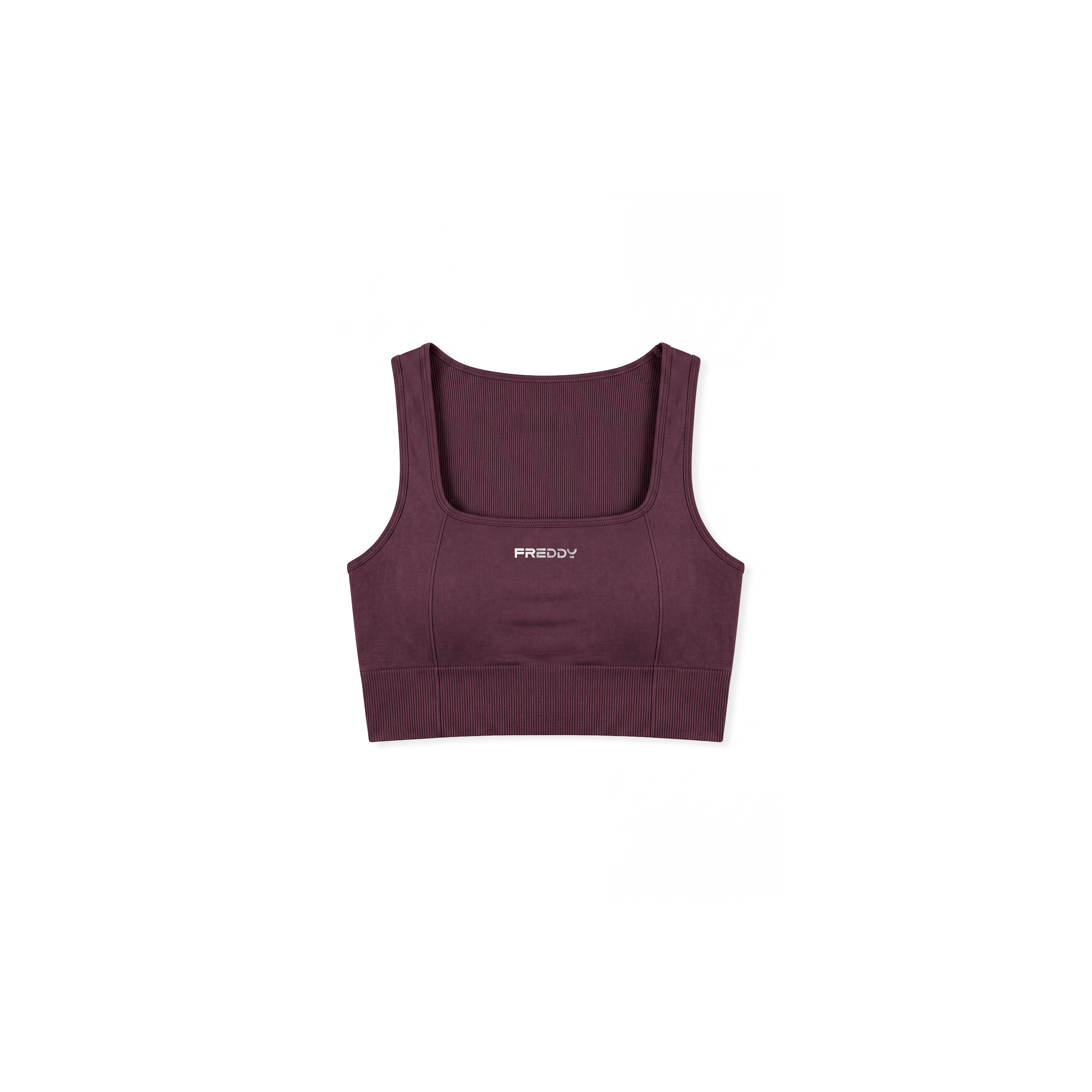Top Sportivo Supporto Medio in Tessuto Seamless