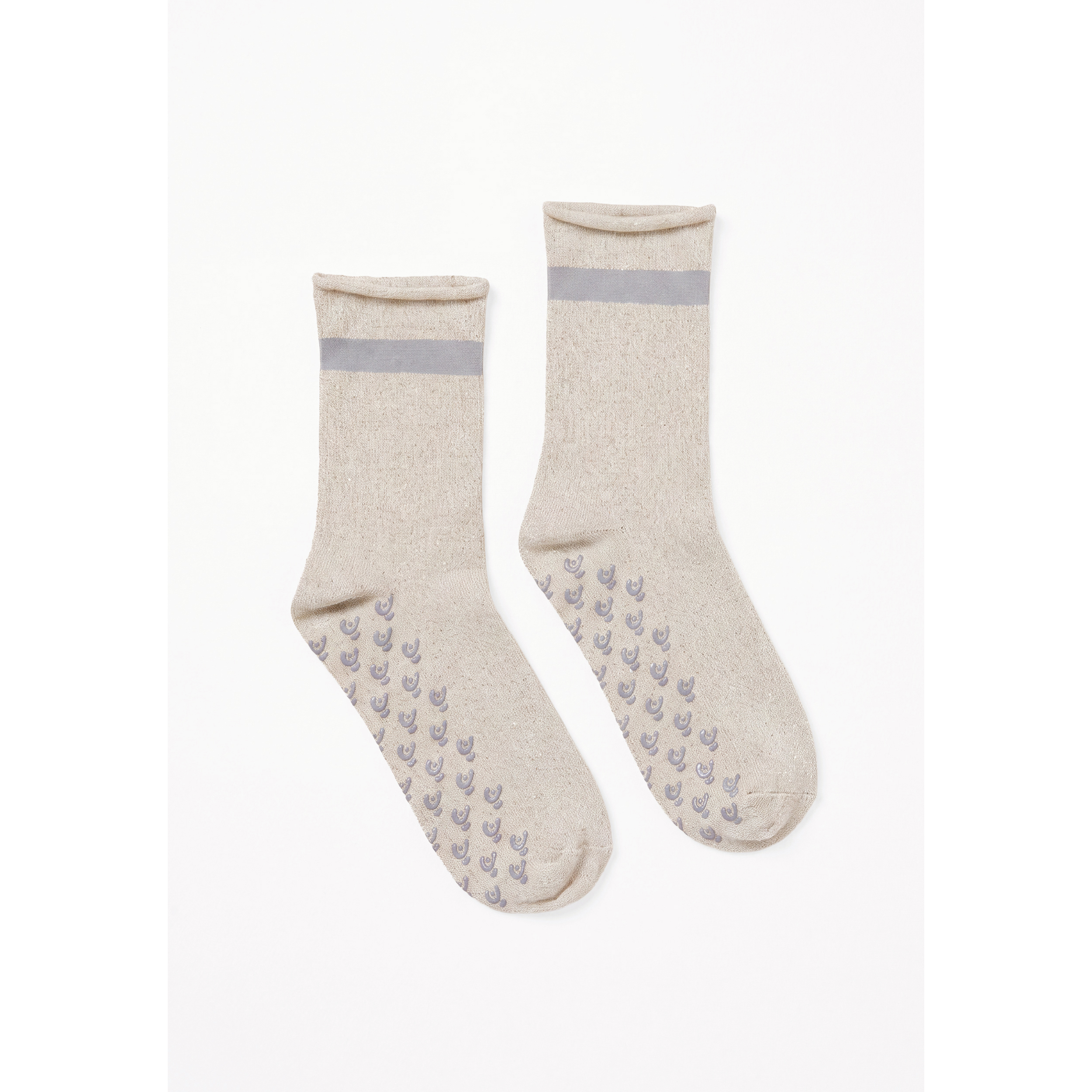 Calzini Antiscivolo con Tessuto Lurex da Donna