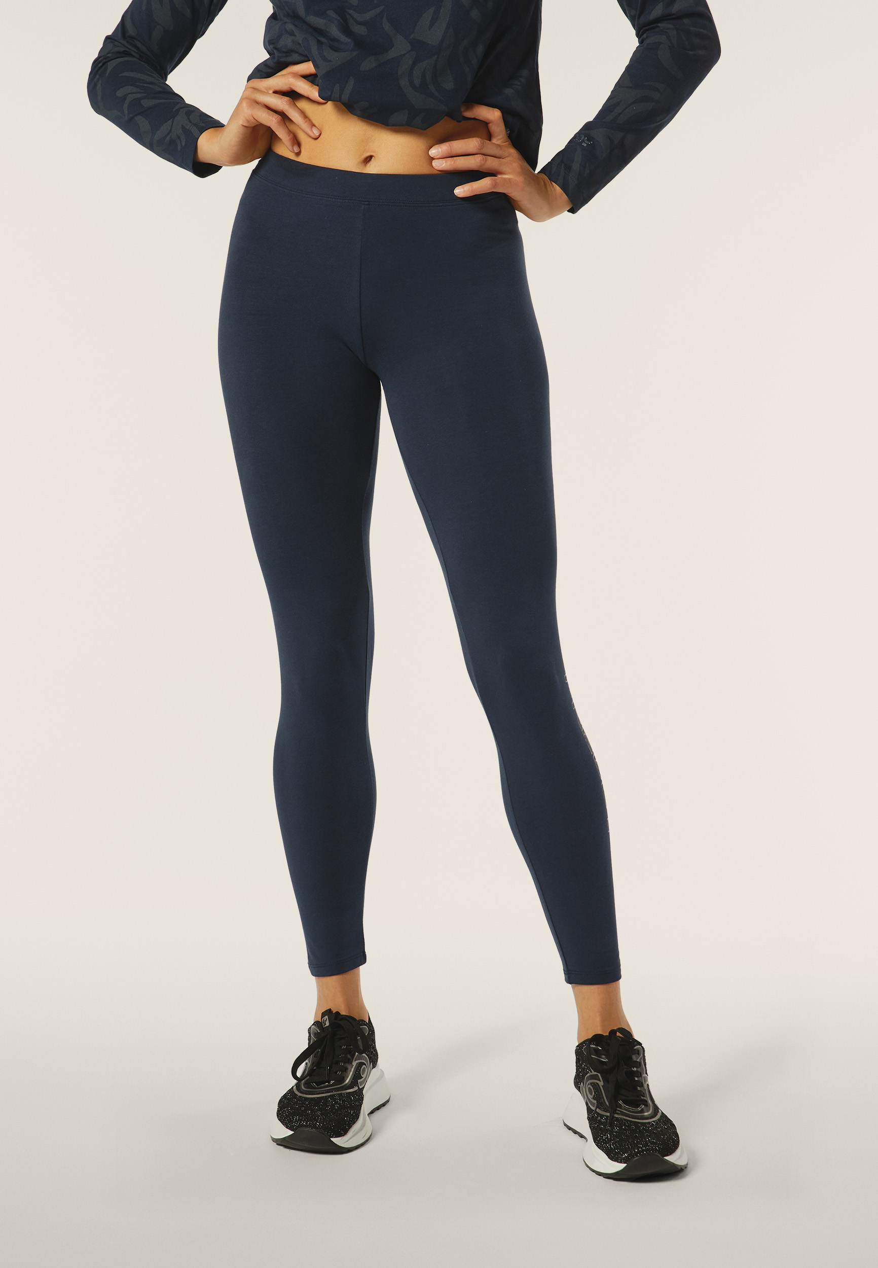FREDDY Leggings de tejido de punto con logotipo floral en el bajo - Imagen 8 de 36