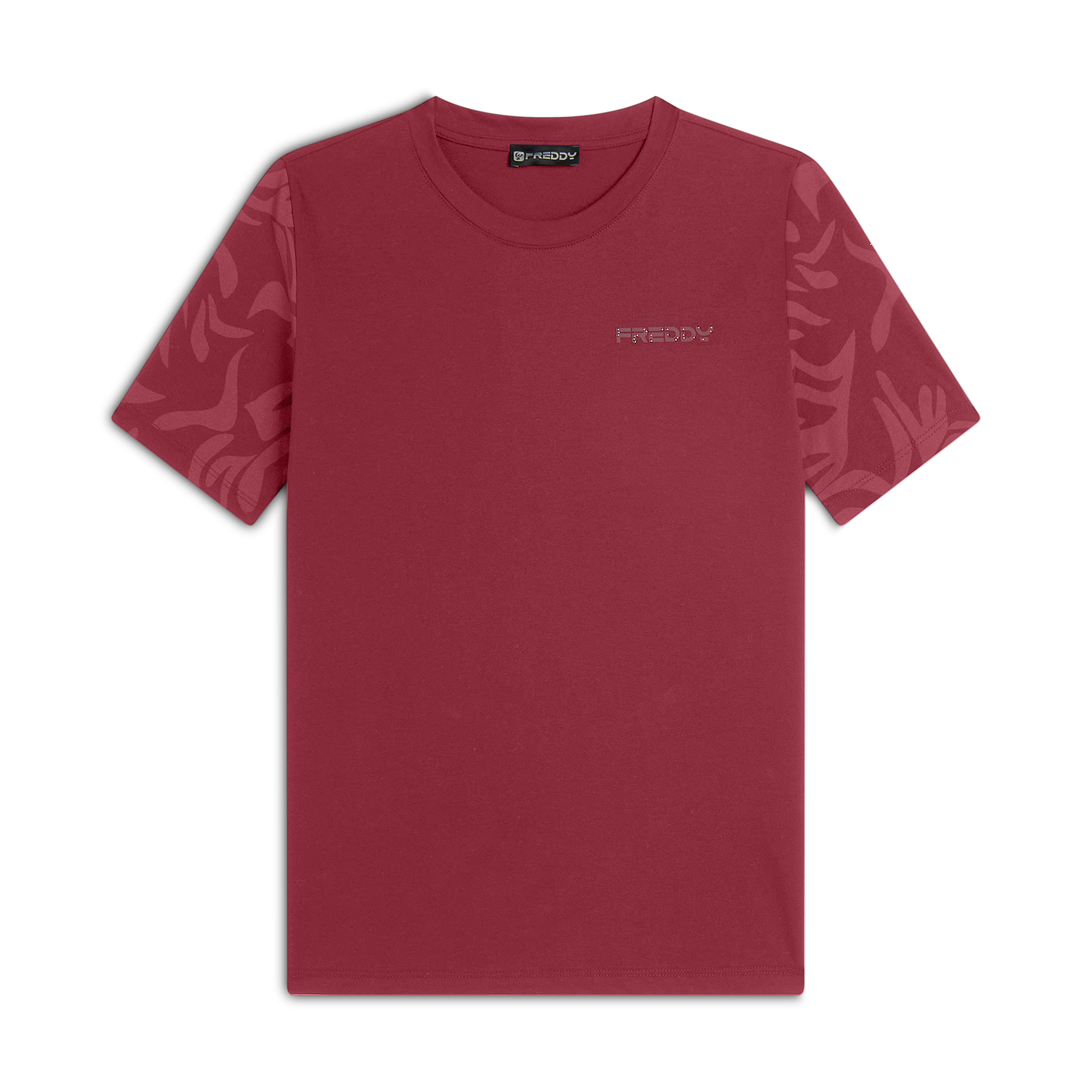 FREDDY Camiseta de mujer regular fit con detalles florales - Imagen 4 de 18