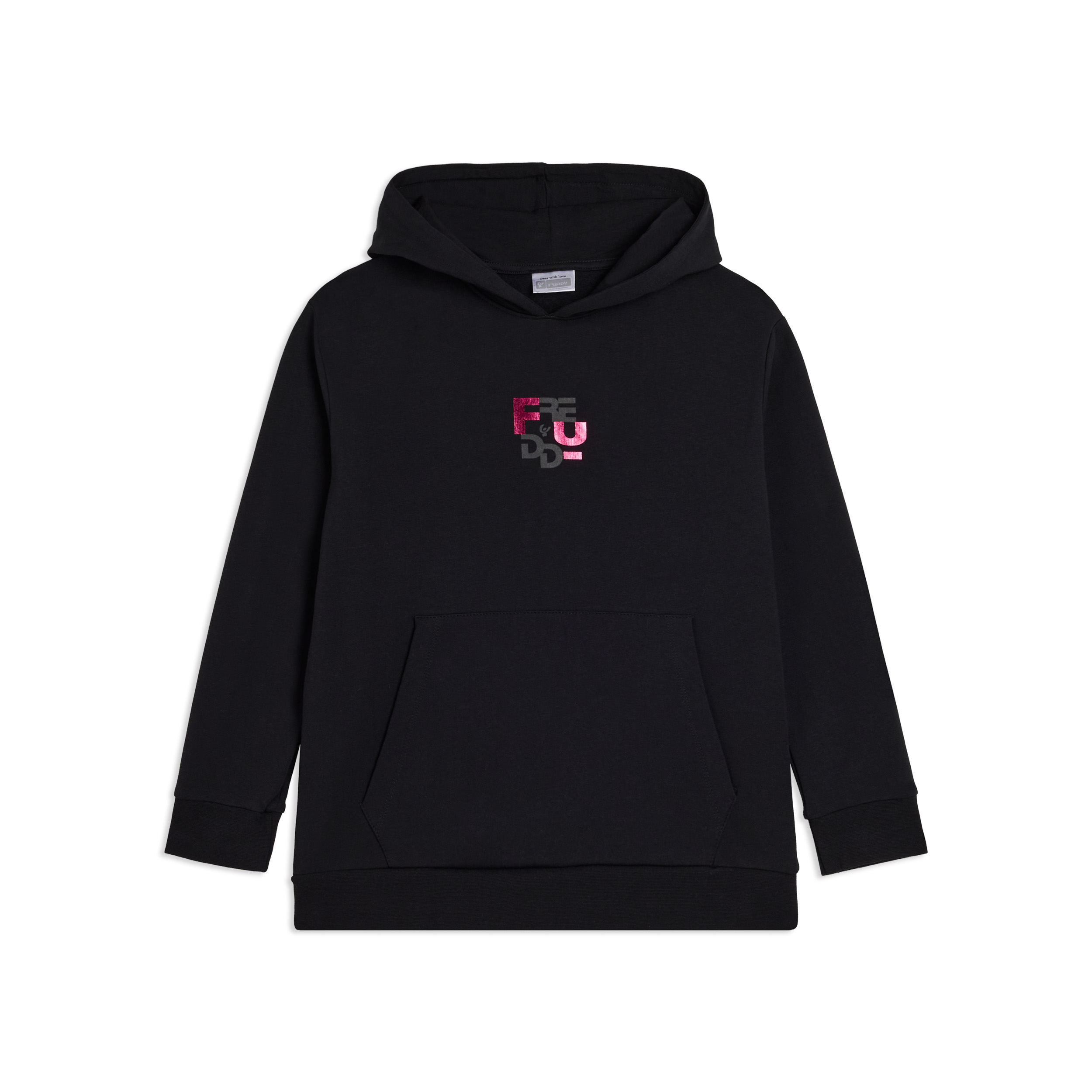 Felpa Junior oversize con cappuccio e grafica FREDDY