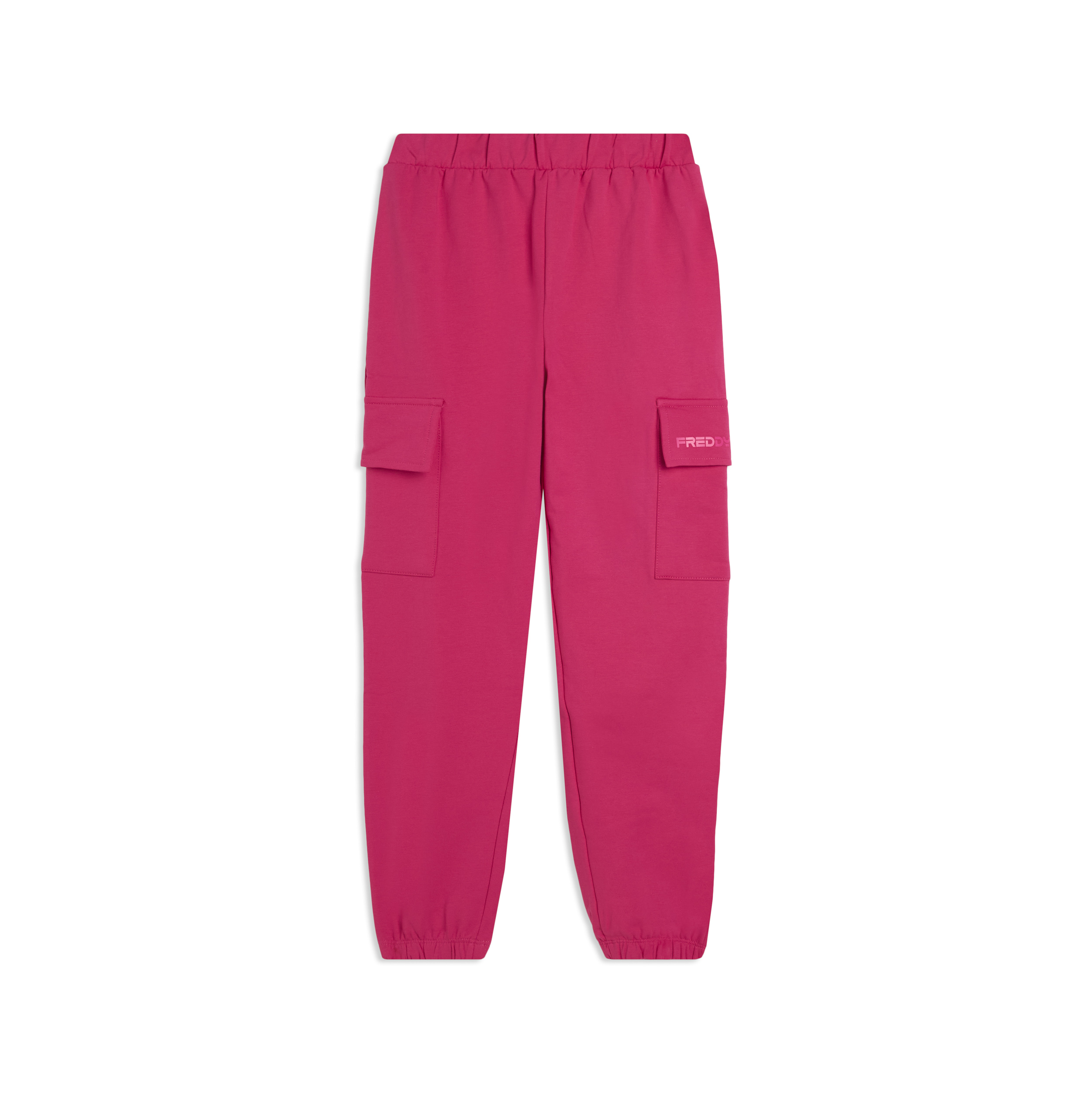 Pantaloni con tasche cargo bambina in cotone elasticizzato