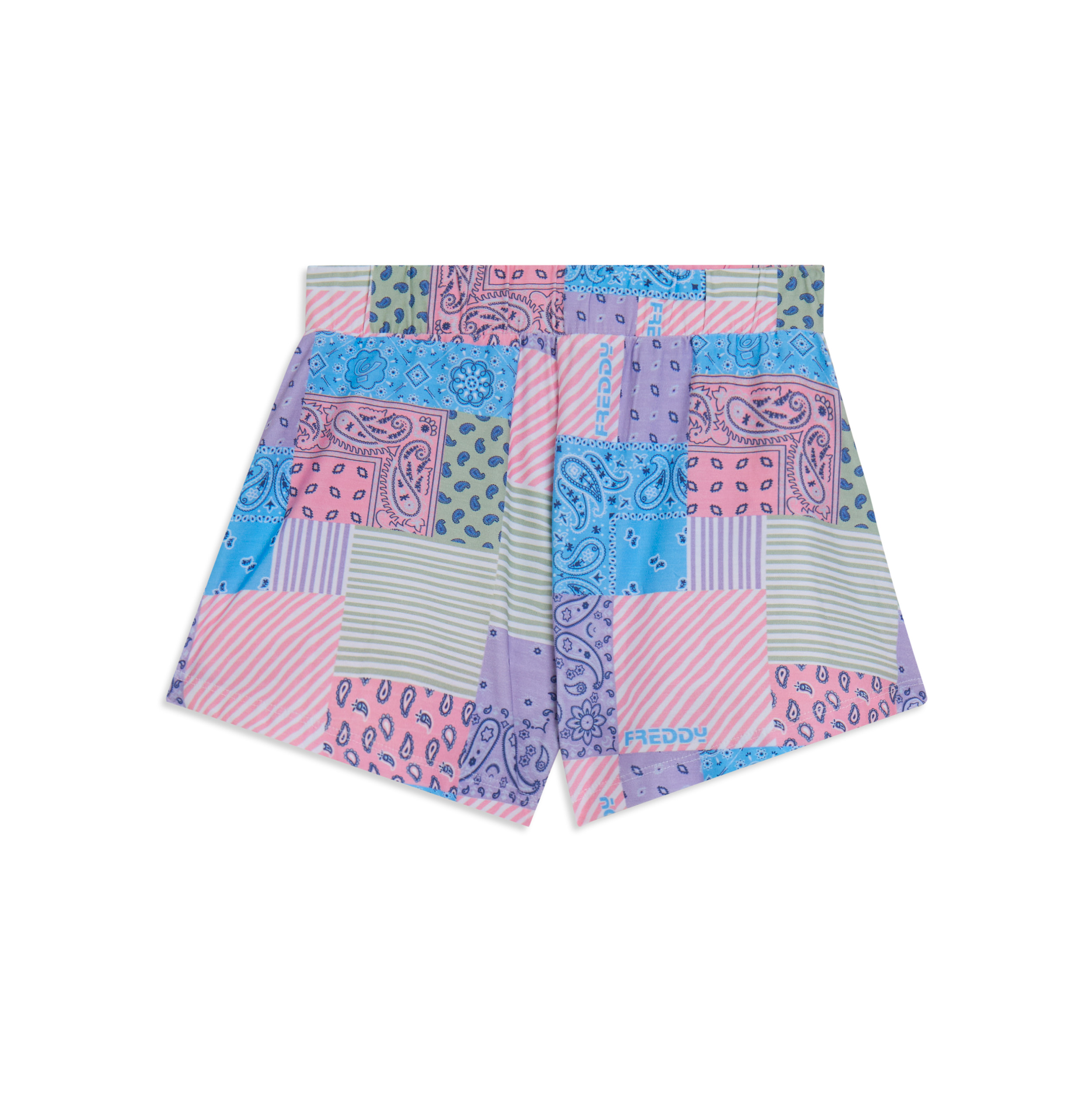 Pantaloni corti da bambina e ragazza in jersey fantasia