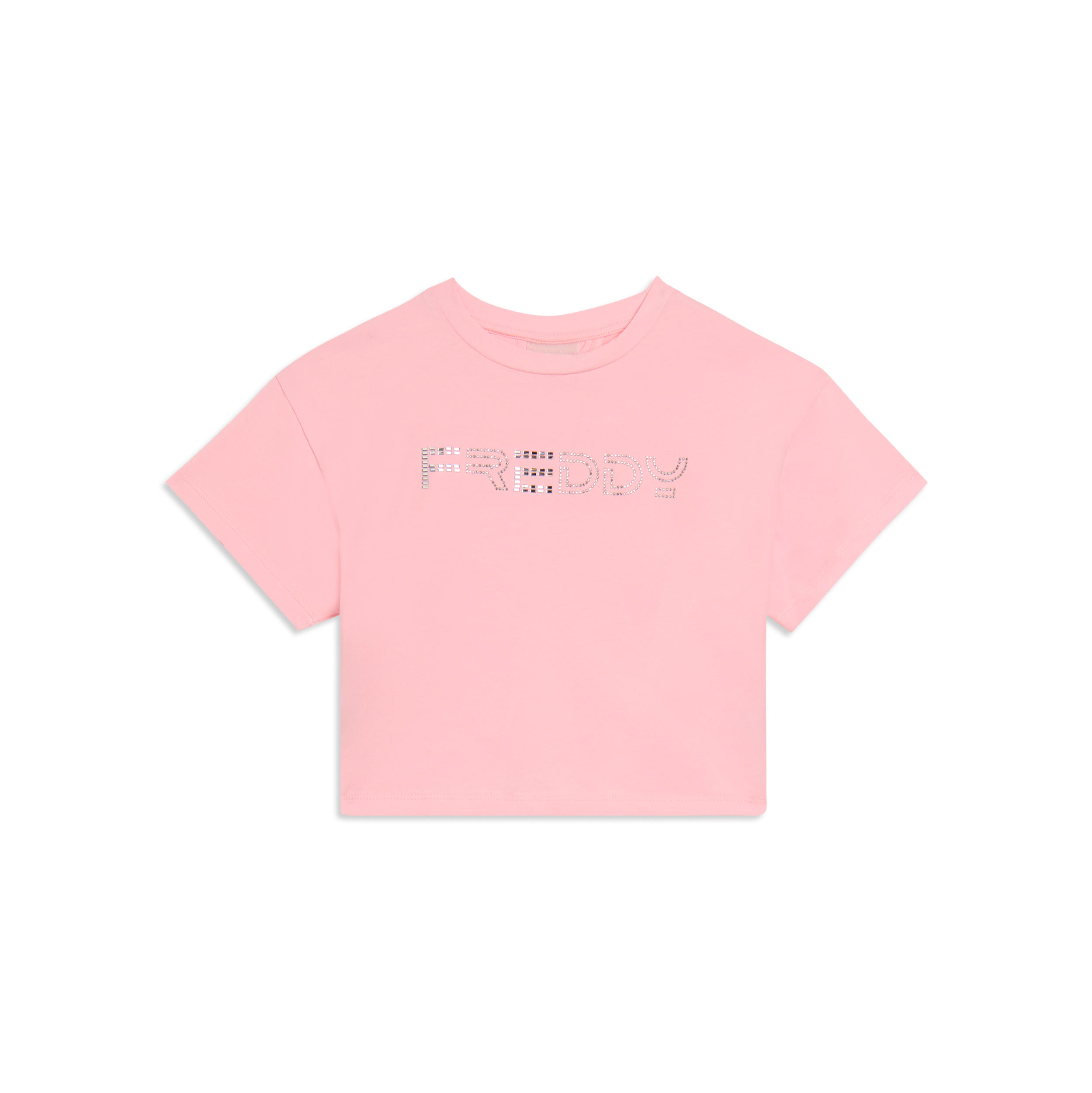 T-shirt cropped con apertura sul retro da bambina e ragazza