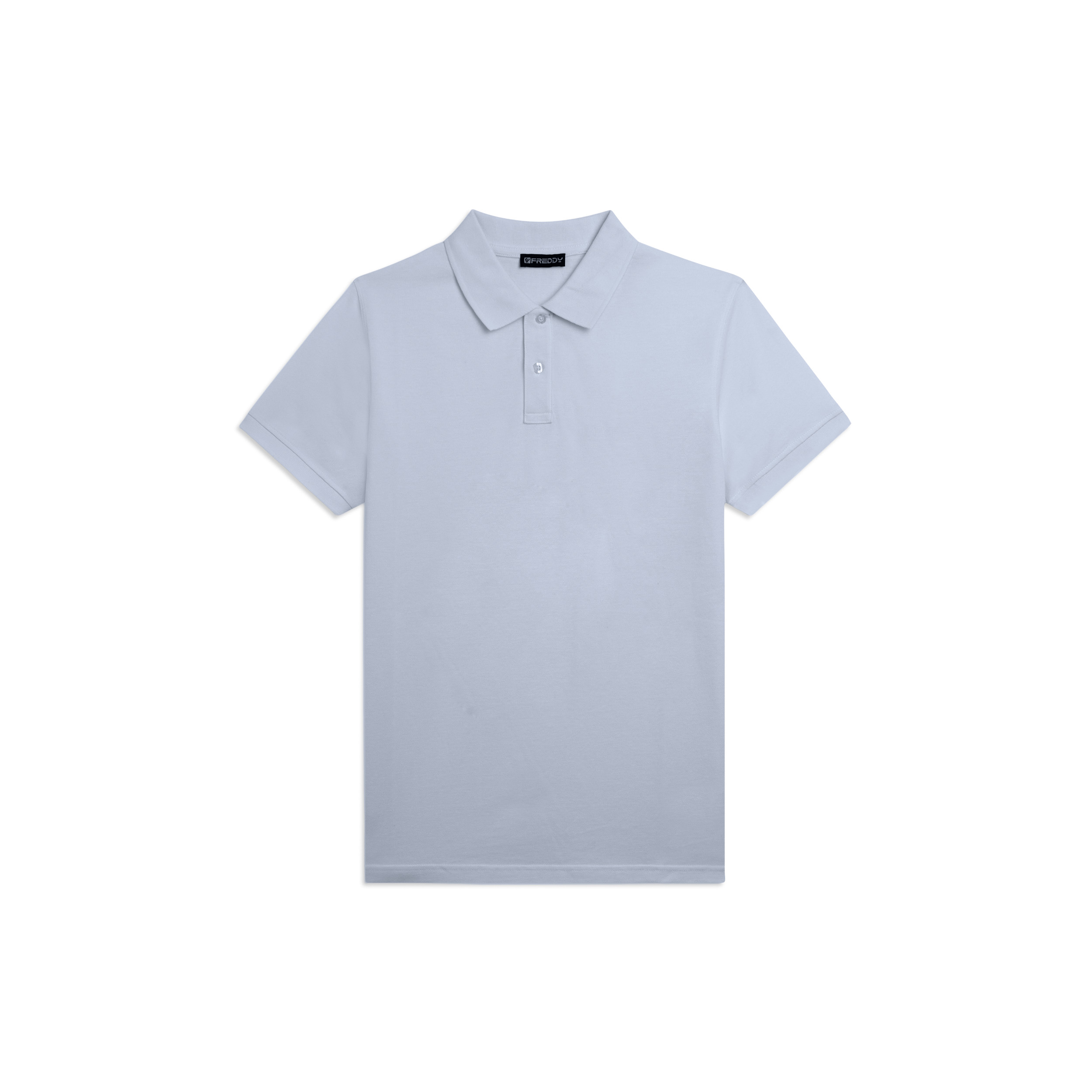 Polo Uomo Freddy in Piquet di Cotone con Logo Outline