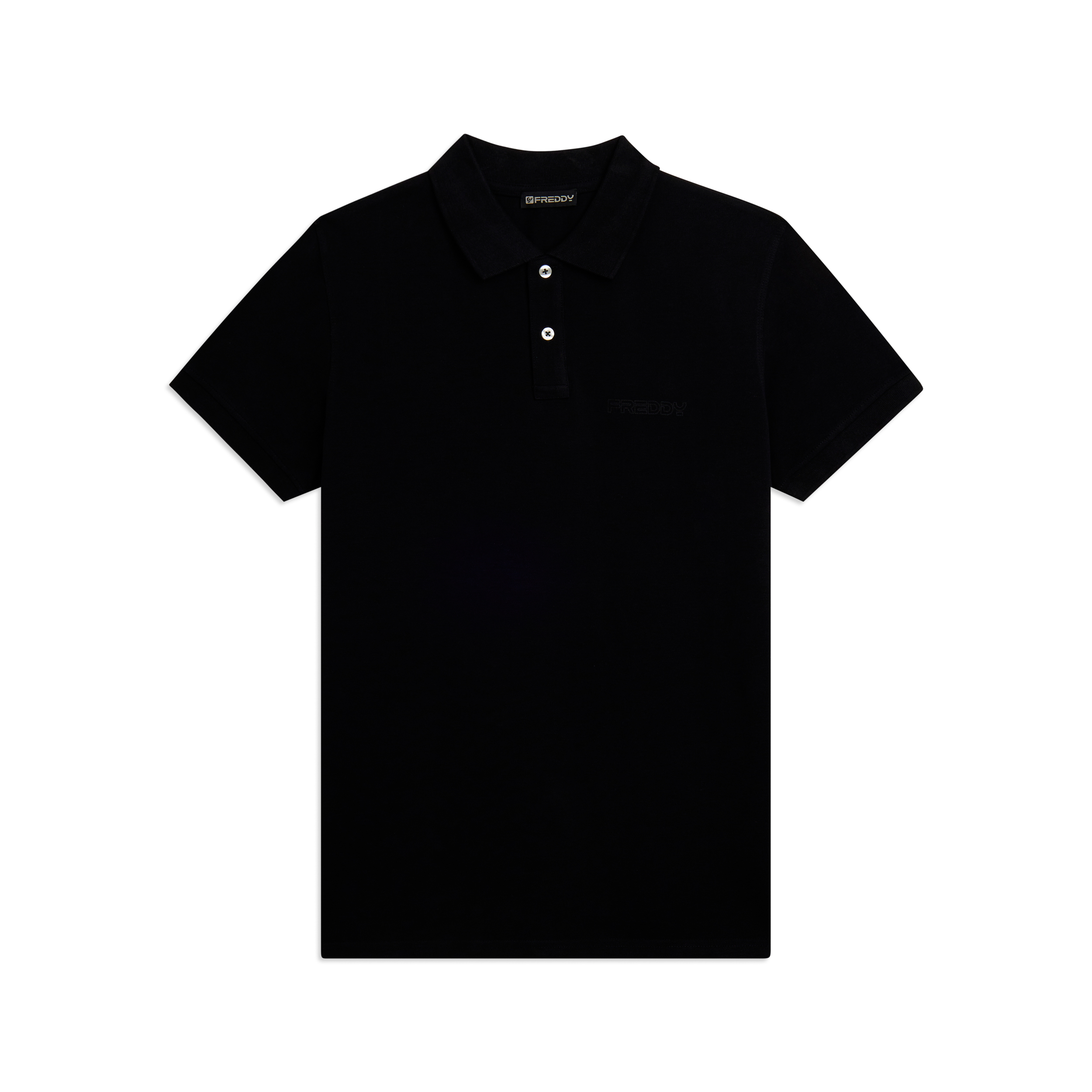 Polo Uomo Freddy in Piquet di Cotone con Logo Outline