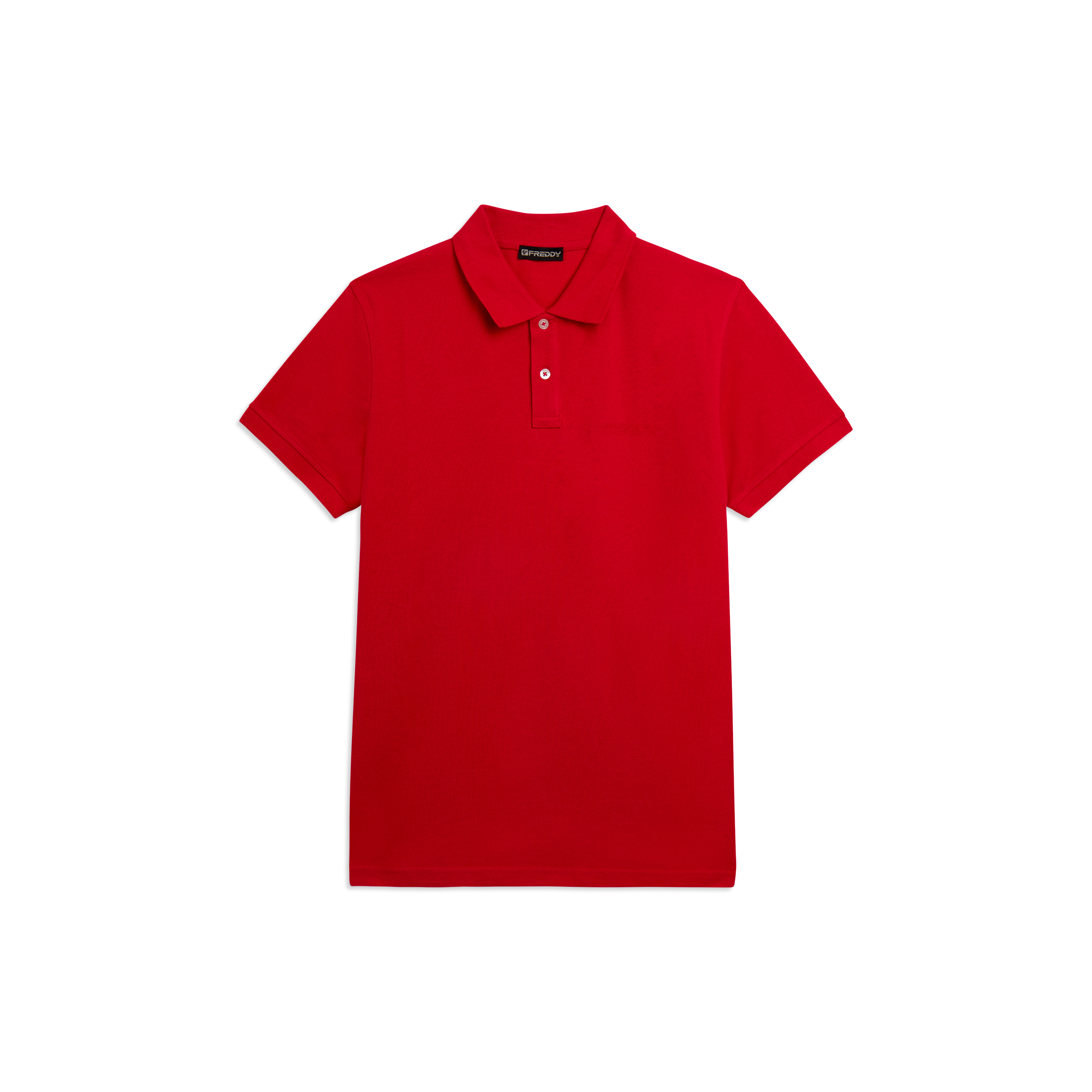 Polo Uomo Freddy in Piquet di Cotone con Logo Outline