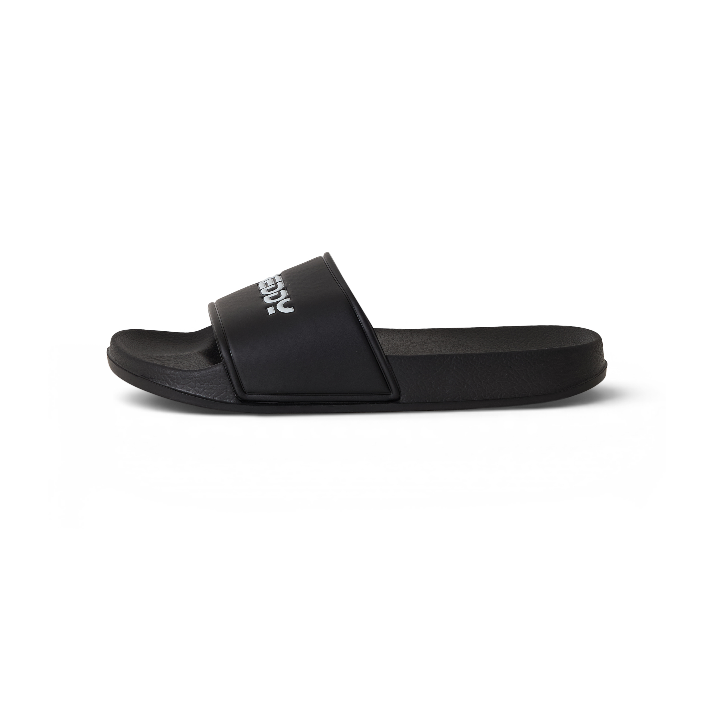 Ciabatte slider uomo con maxi logo a contrasto