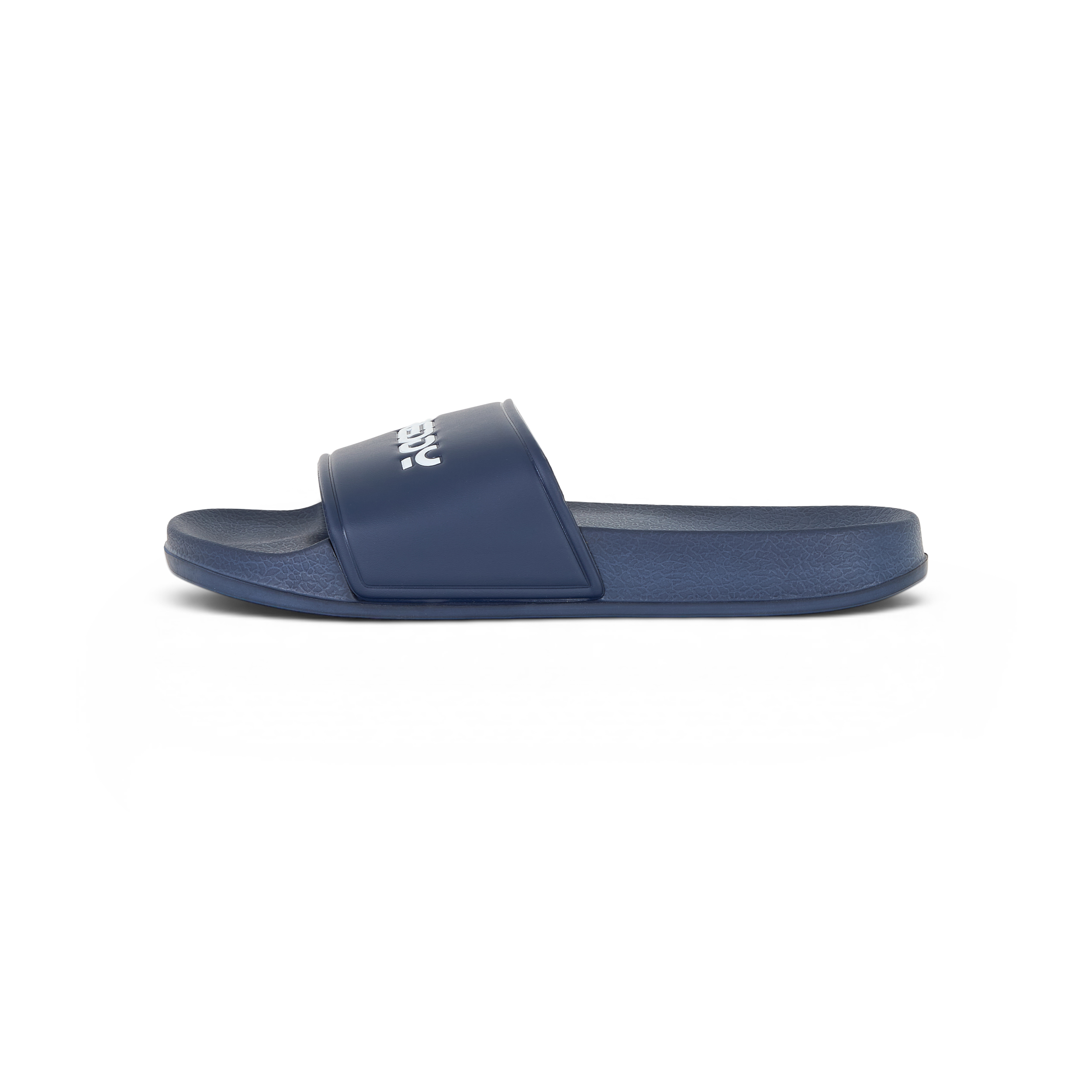Ciabatte slider uomo con maxi logo a contrasto