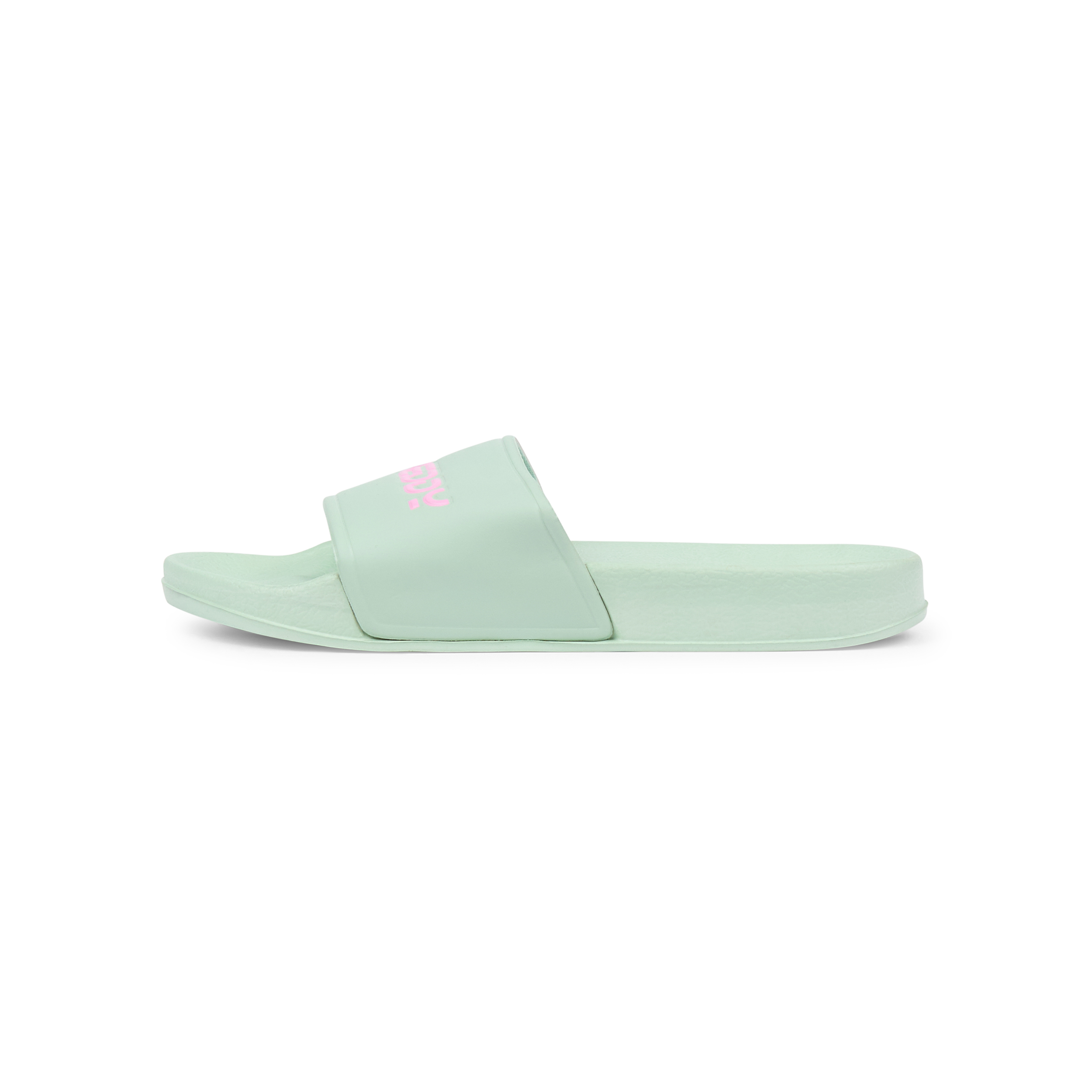 Ciabatte slider donna colori pastello con loghi a rilievo