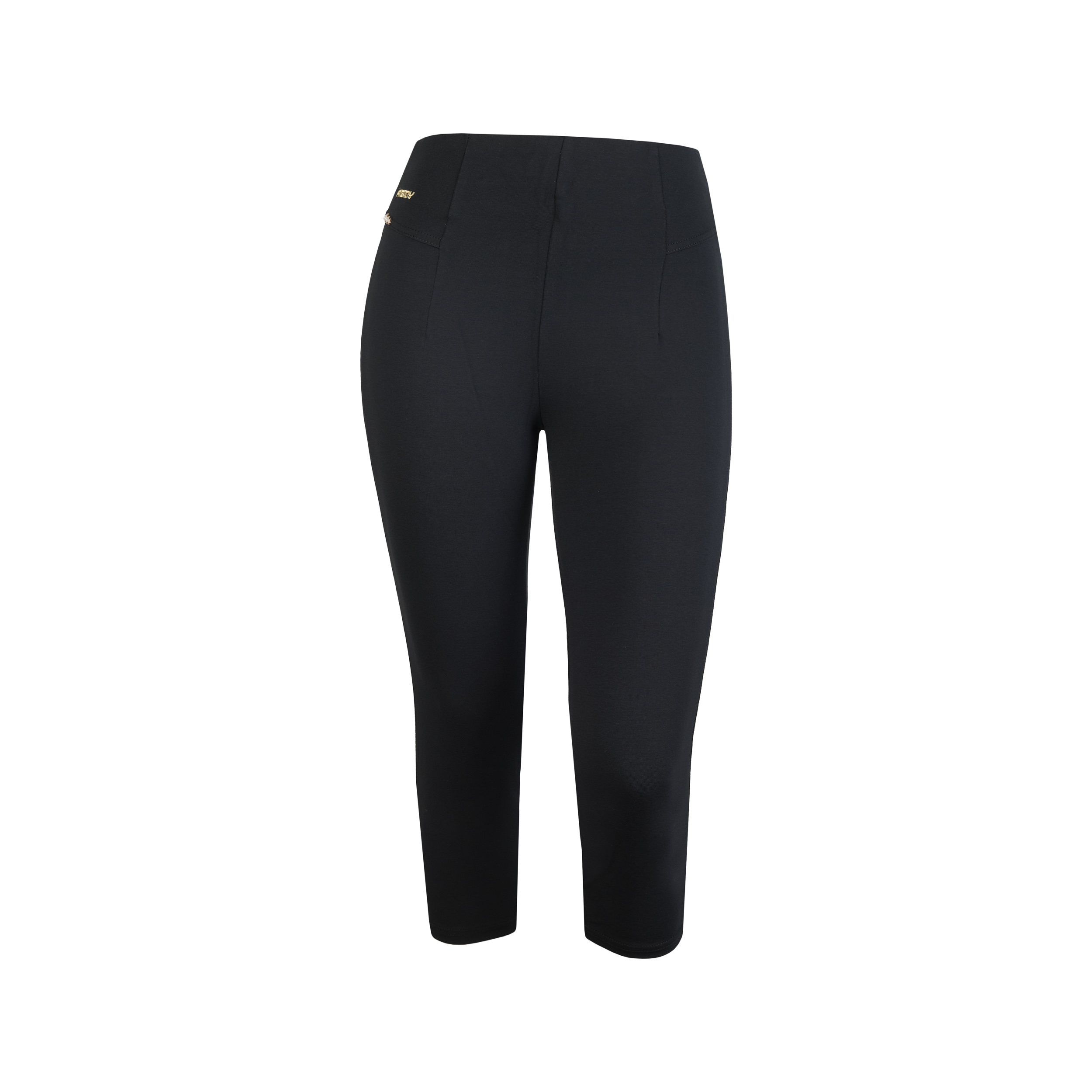 Pantaloni capri skinny in cotone organico