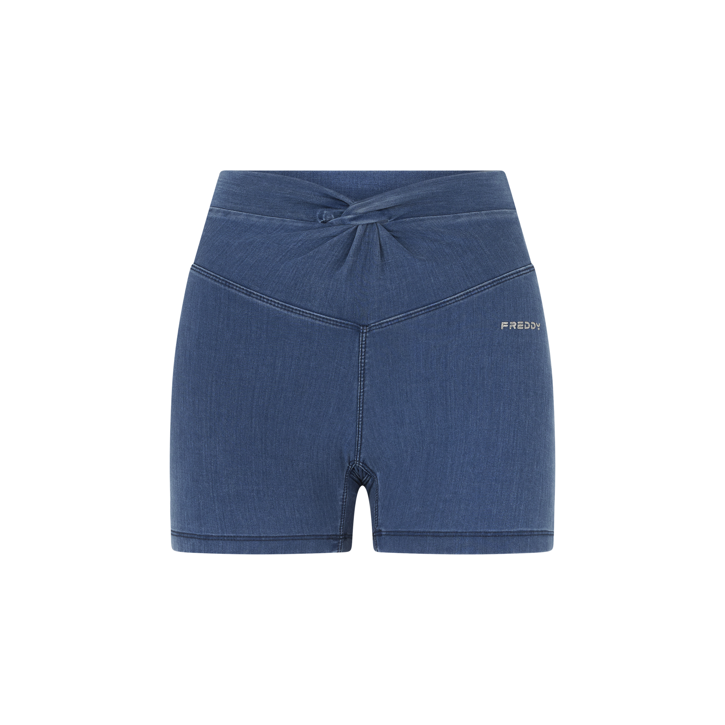 Jeggings N.O.W. short skinny a vita alta in tencel denim