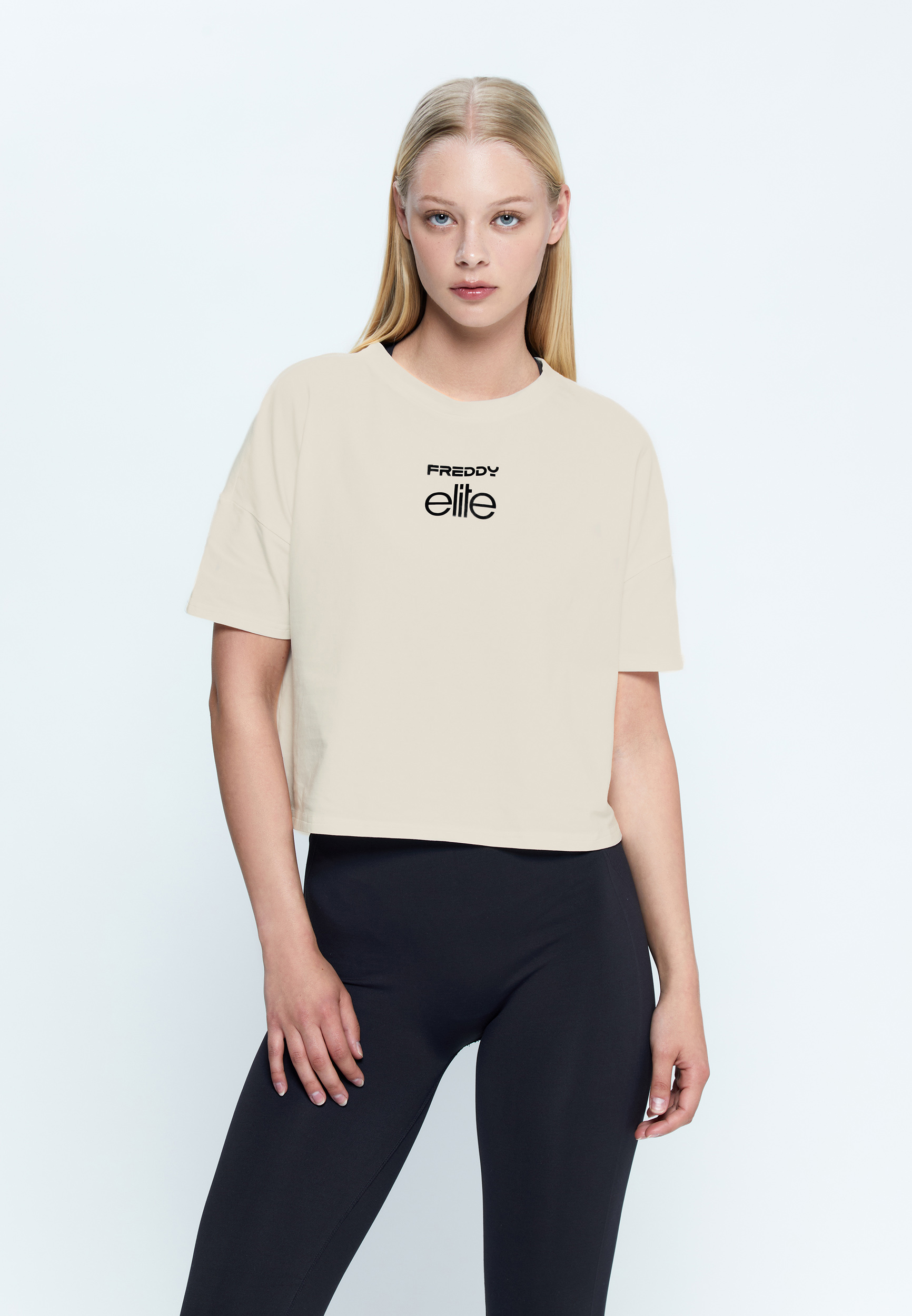FREDDY Camiseta cropped Elite x Freddy para mujer - Imagen 9 de 14