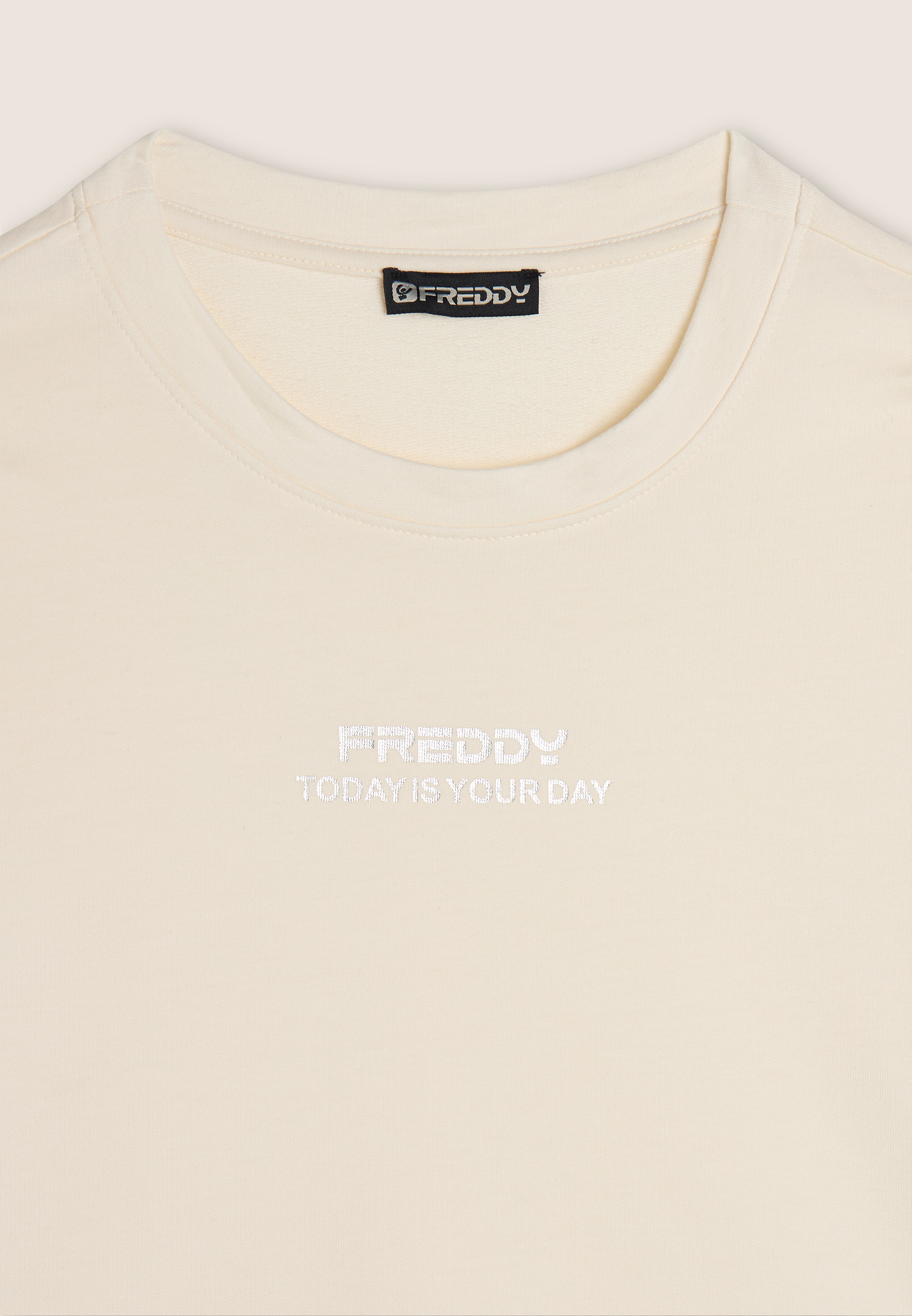FREDDY Sudadera comfort fit corta con gráfico frontal - Imagen 6 de 18