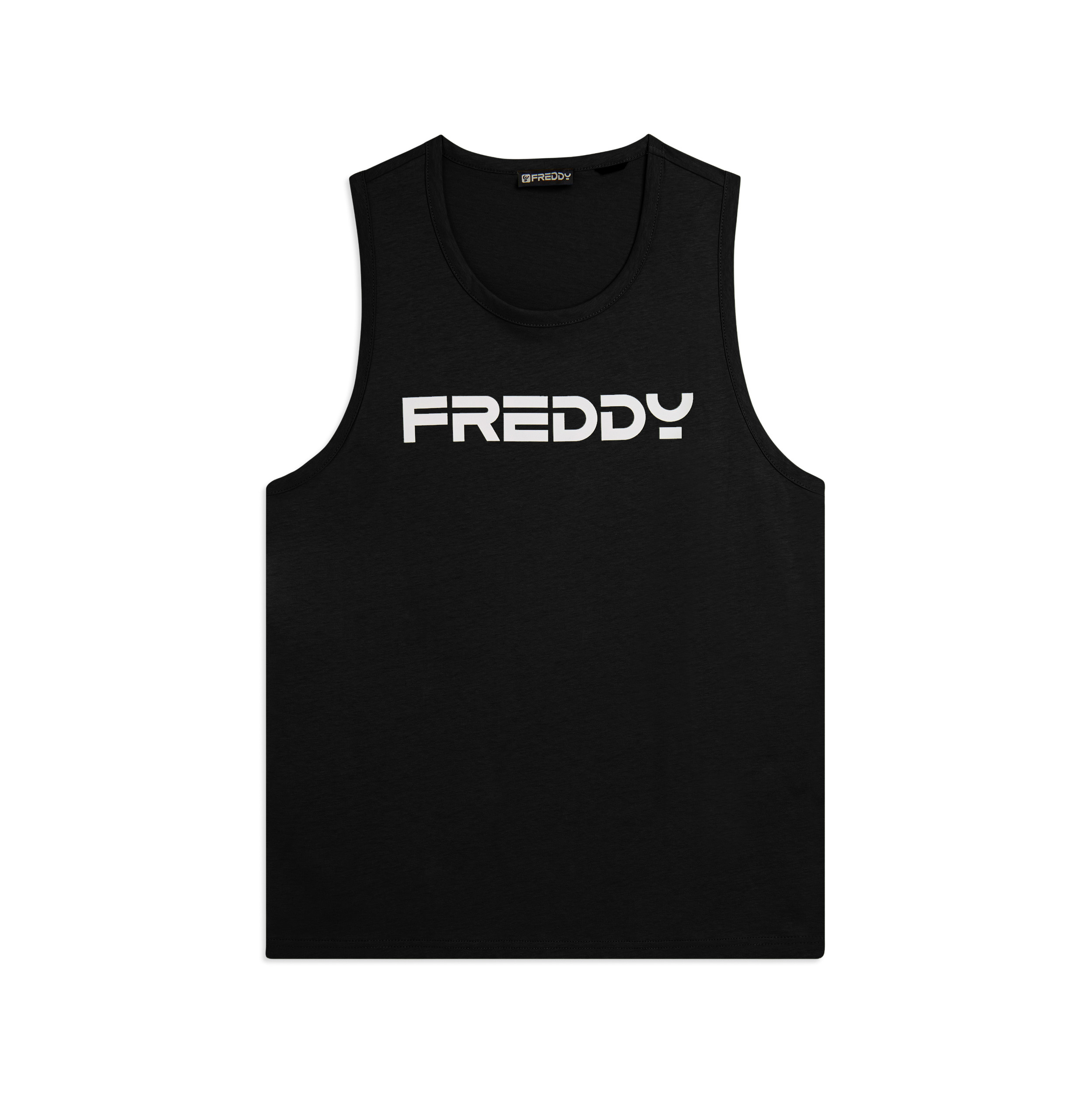 Canotta in cotone con retro vogatore e logo FREDDY