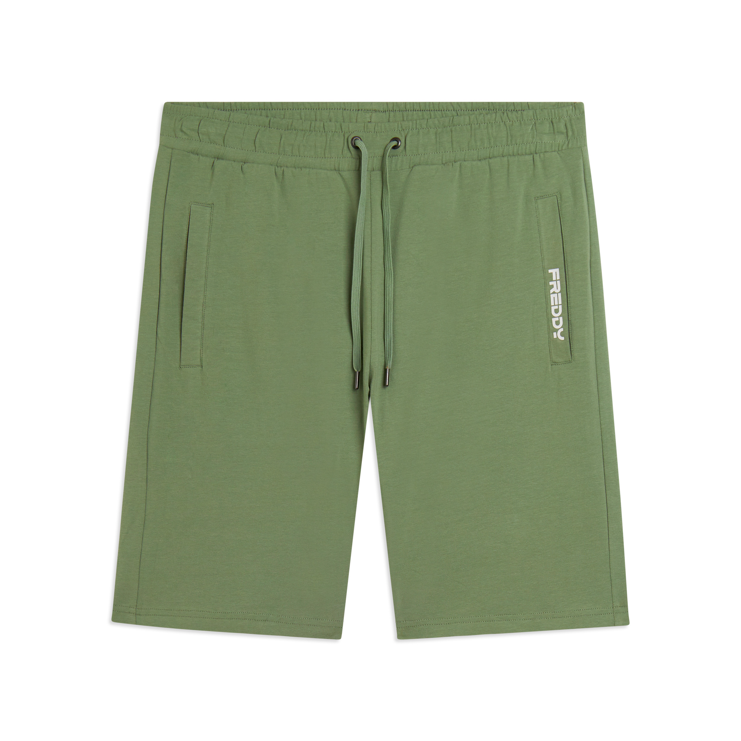 Pantaloni corti in jersey stretch con taschino