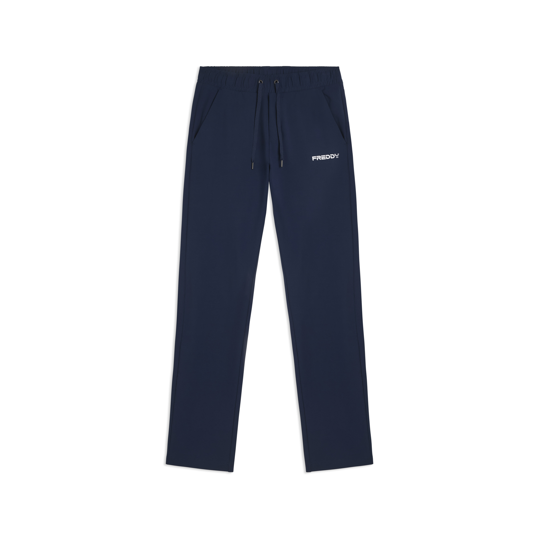 Pantaloni sportivi a gamba dritta in jersey stretch