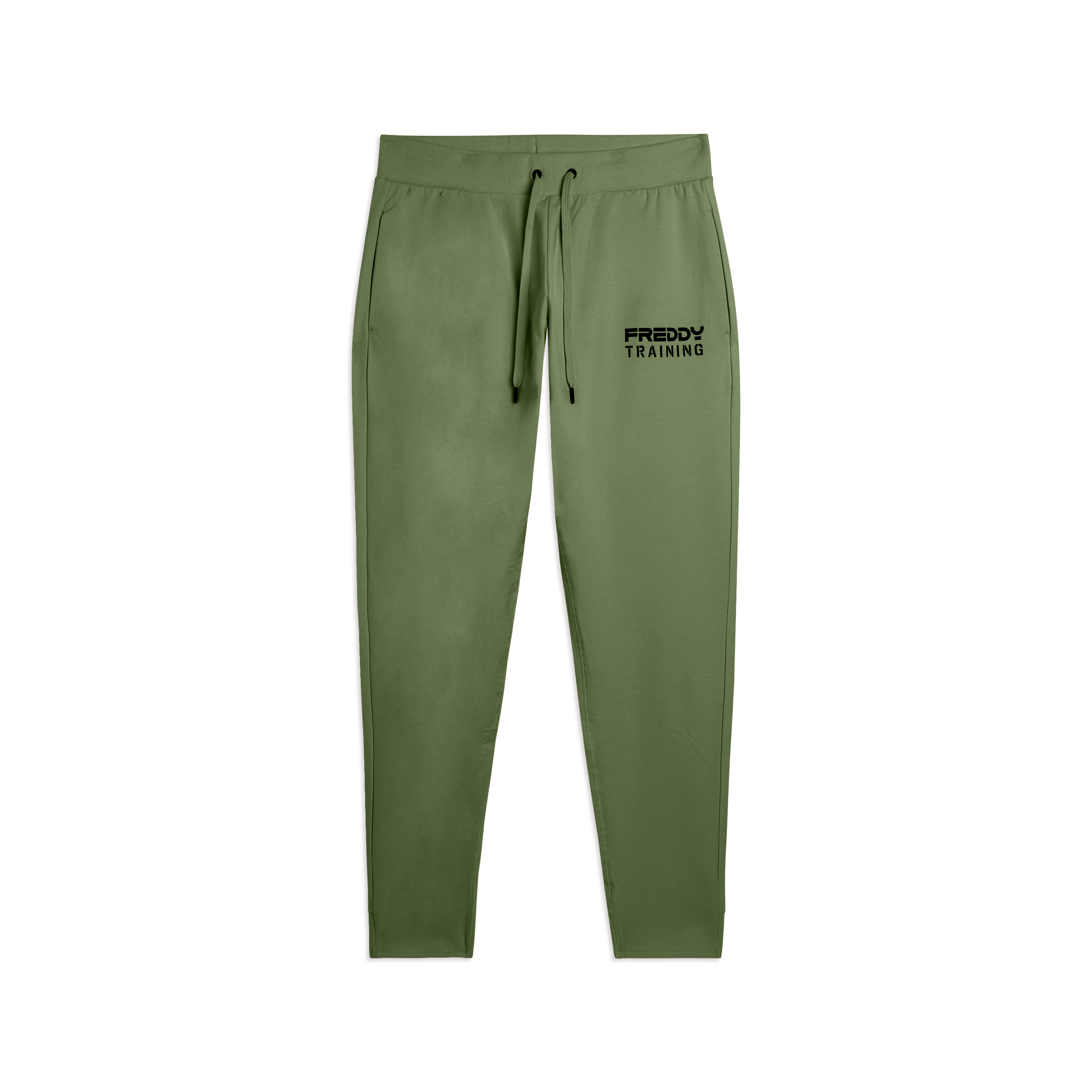 Pantaloni slim cropped con fondo in costina