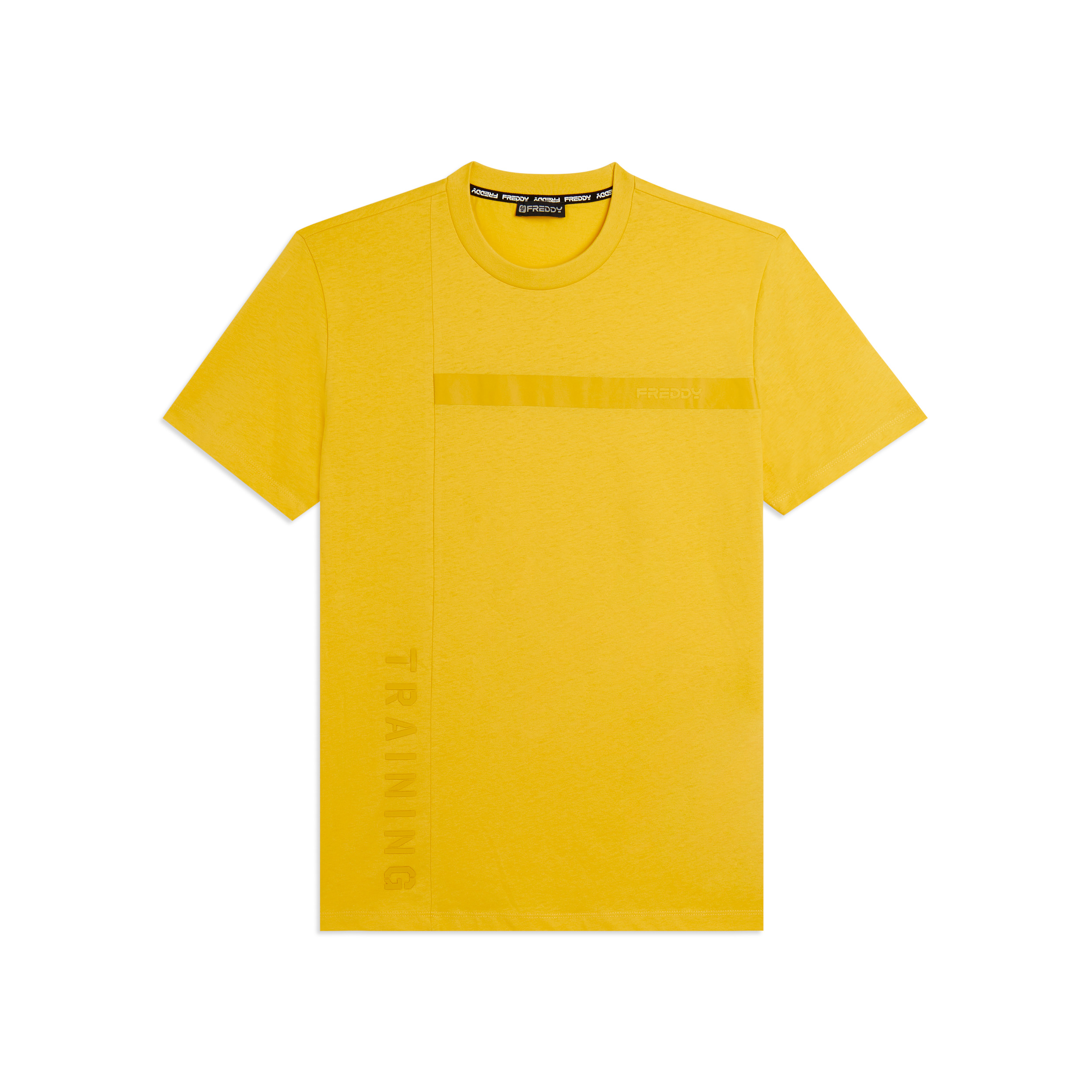 T-shirt in jersey con stampa logo tono su tono