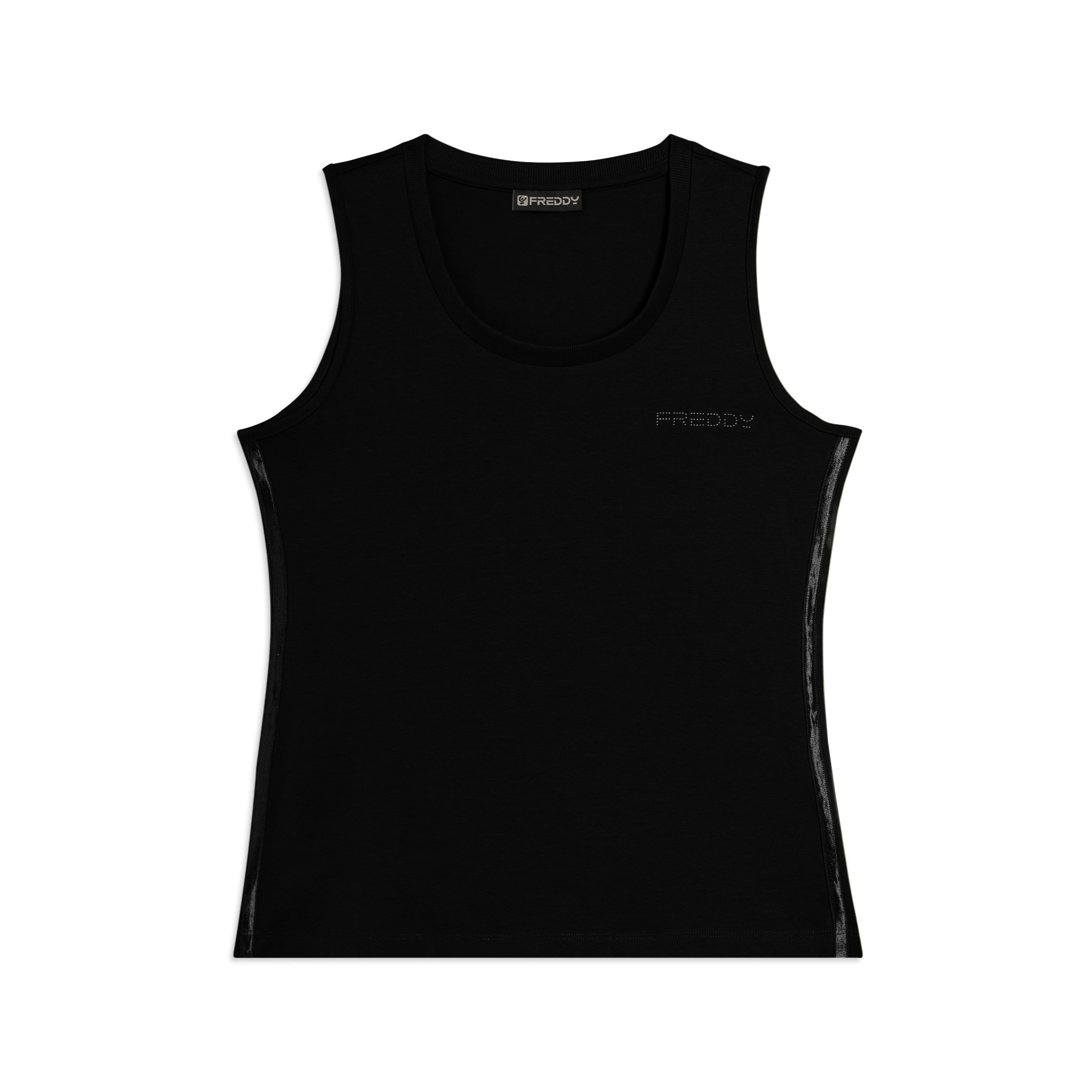 Canotta Regular con Logo FREDDY e Inserti Elastici