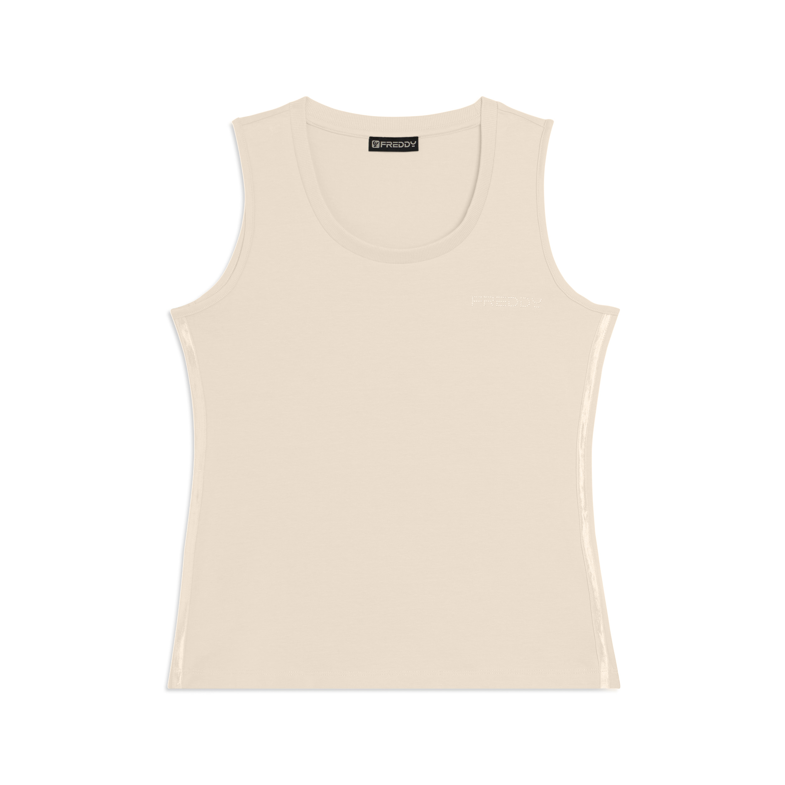 Canotta Regular con Logo FREDDY e Inserti Elastici