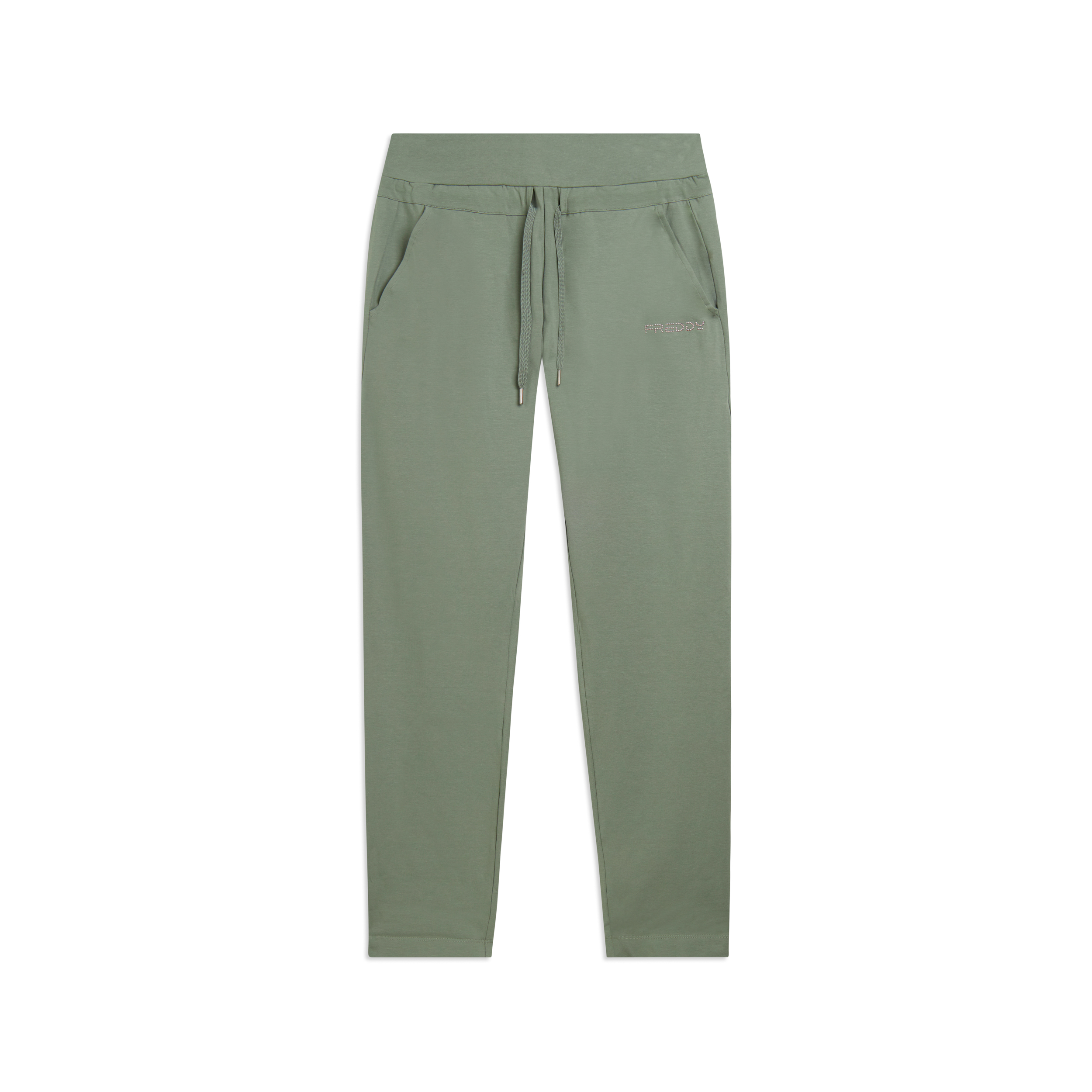 Pantaloni Sportivi con Coulisse in Jersey Elasticizzato