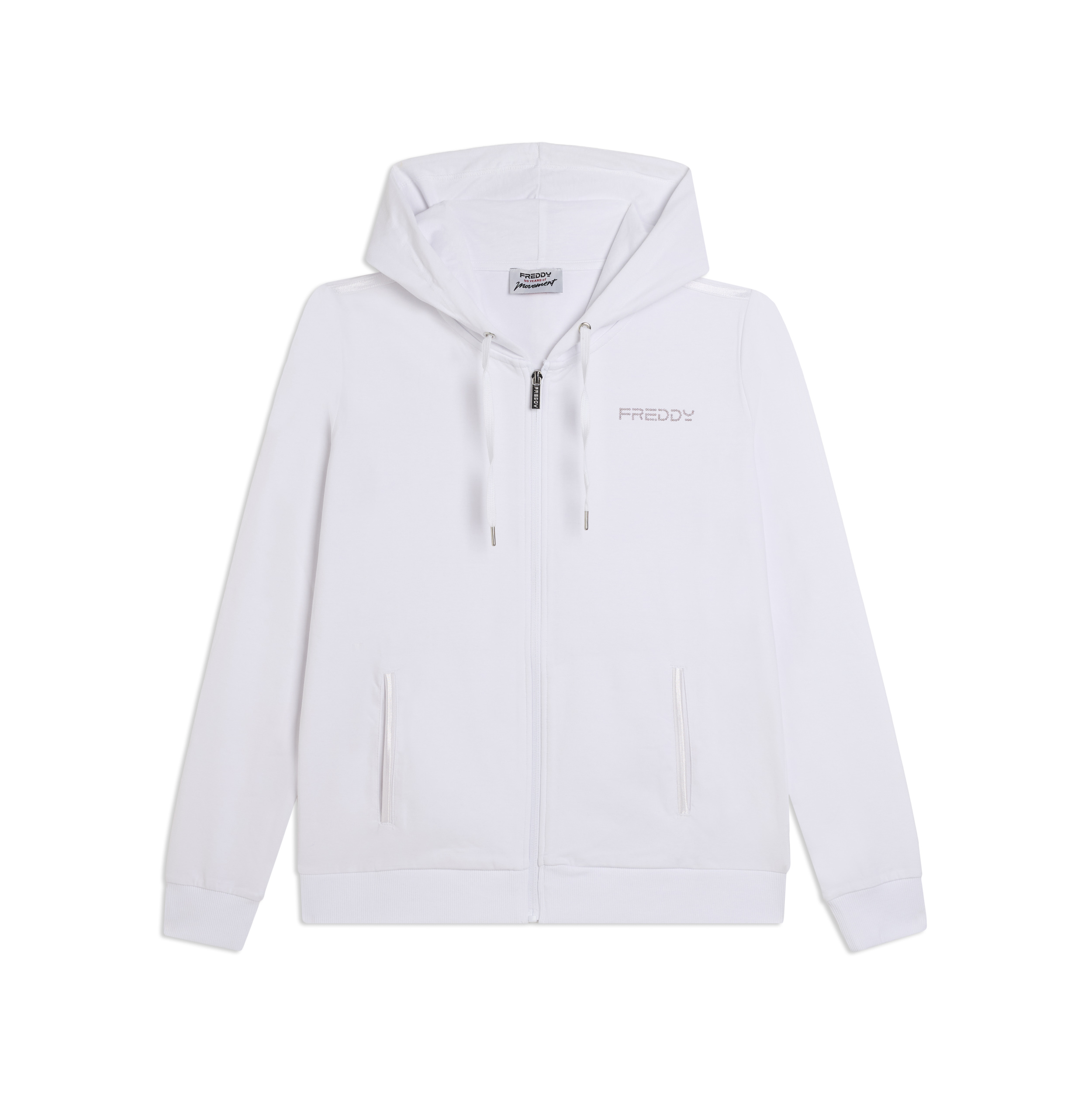 Felpa Cappuccio con Zip e Logo FREDDY