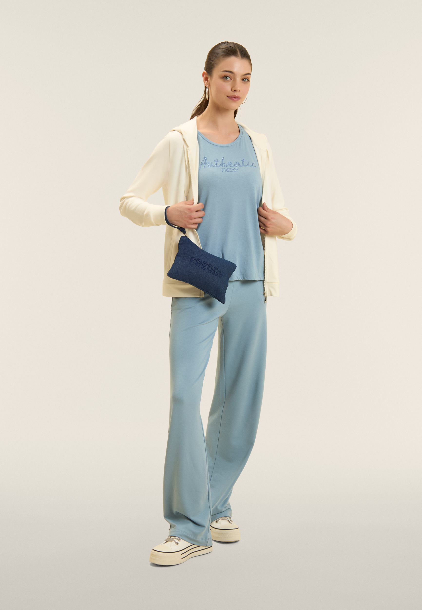 Canotta "Authentic" con logo FREDDY in strass