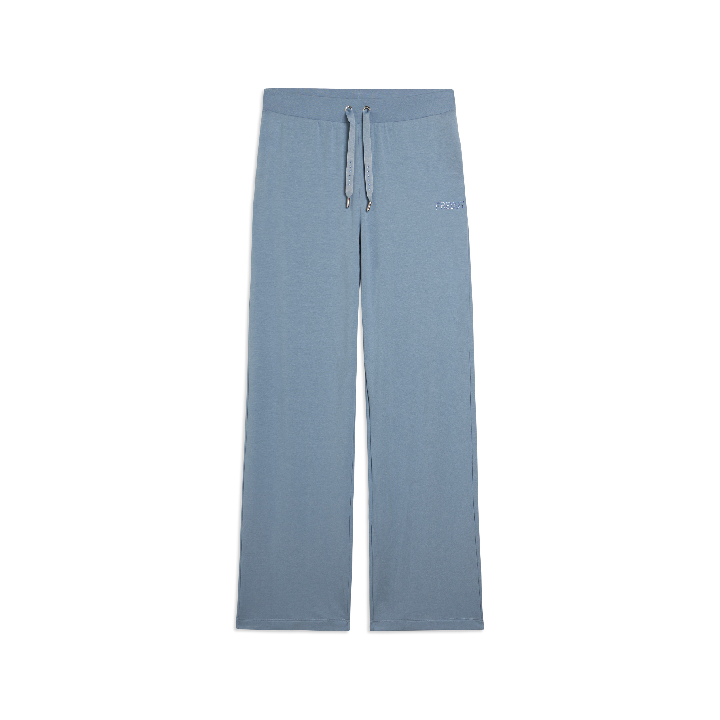 Pantaloni Sportivi con gamba Wide Leg e strass