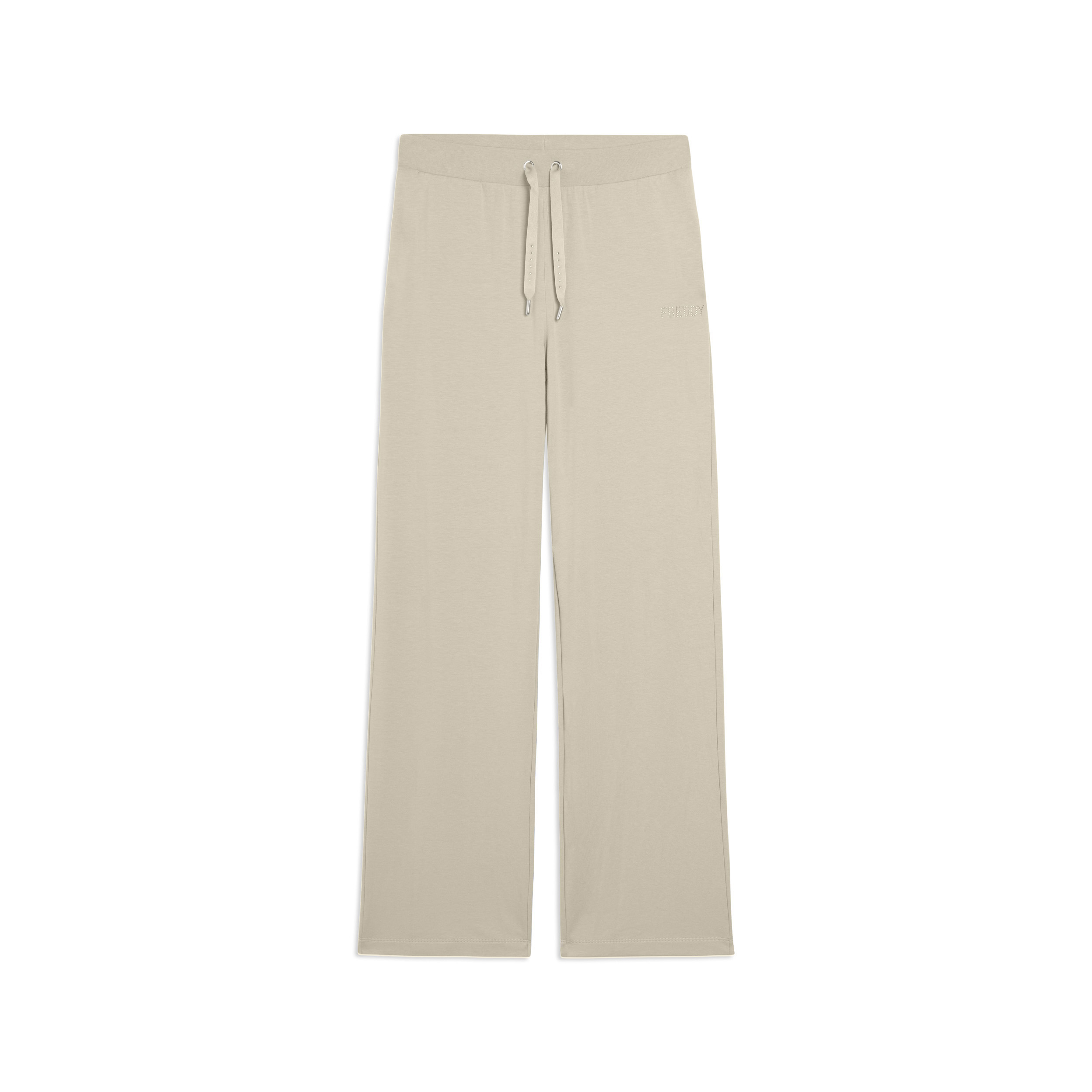 Pantaloni Sportivi con gamba Wide Leg e strass